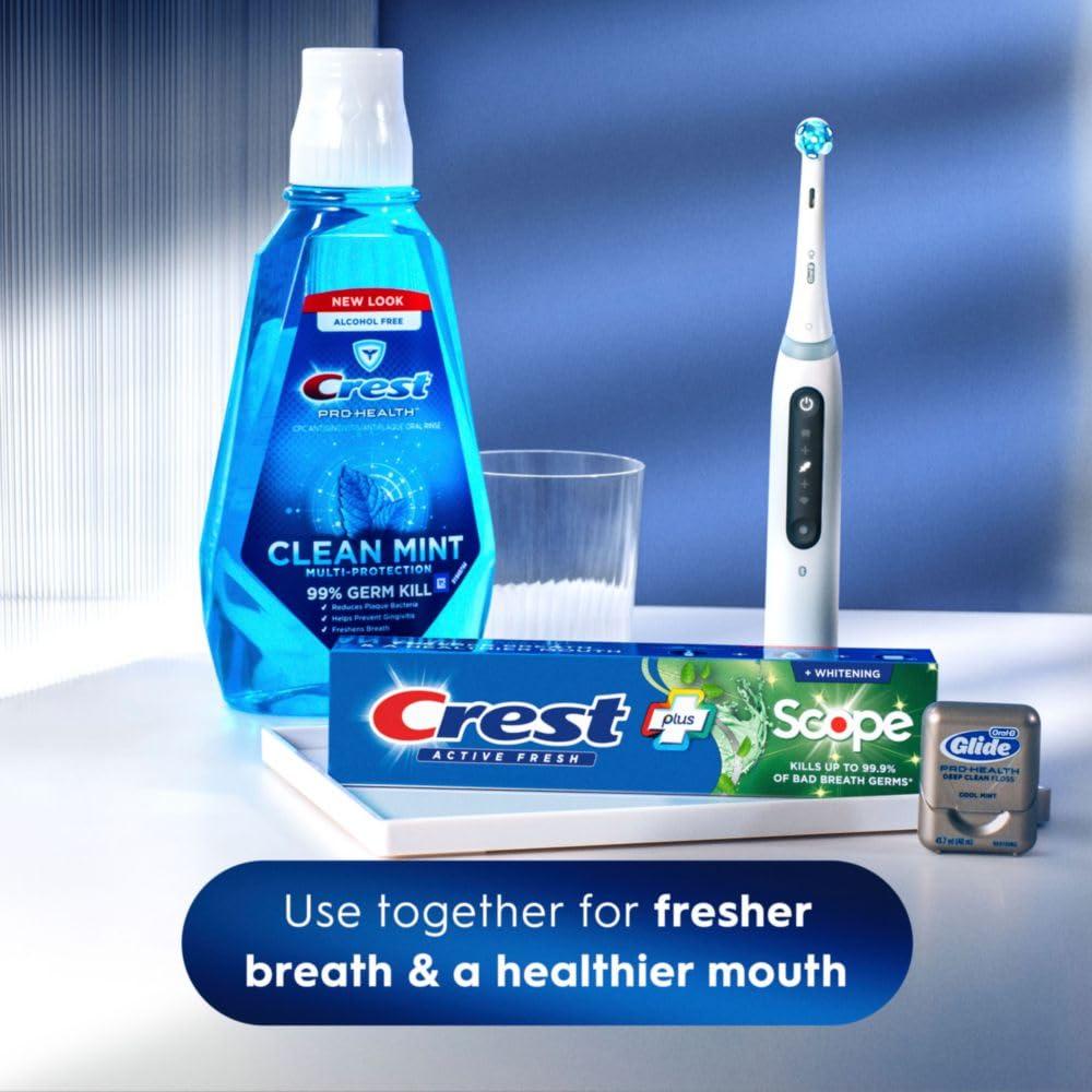 Crest Whitening Plus Scope, Complete Active Fresh + Whitening Toothpaste, 5.5oz, Toothpaste Sensitive Teeth, Pack of 4 - Image 6