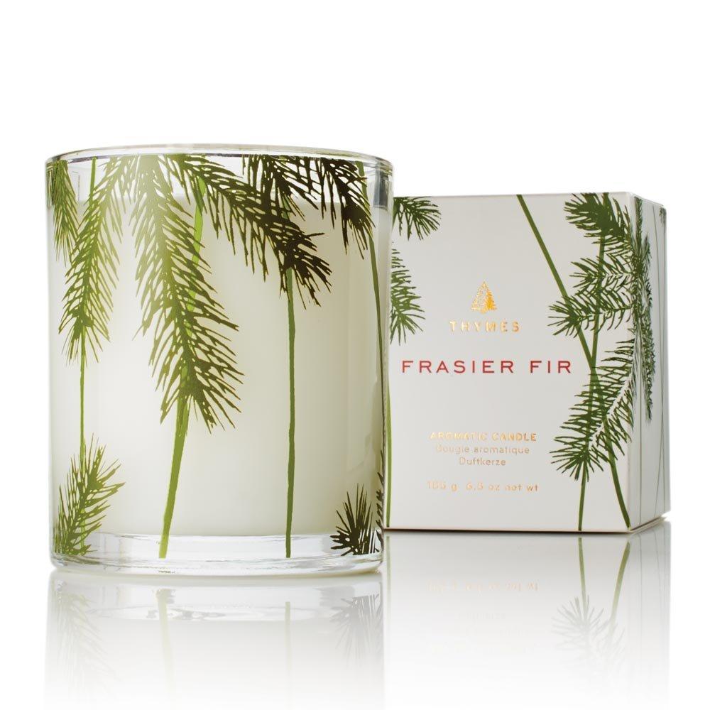 Thymes Frasier Fir Pine Needle Candle – Holiday Candles for Home Scented with Notes of Crisp Siberian Fir, Cedarwood & Sandalwood – Christmas Decor – Christmas Gifts for Women & Men (6.5 oz) - Image 1