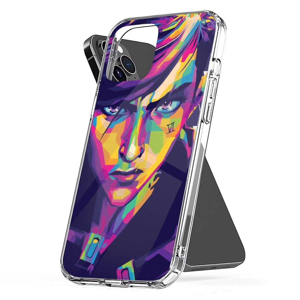 bfgffgs Phone Case Vi Waterproof Arcane Accessories Pop Cover Compatible with iPhone 13 Transparent