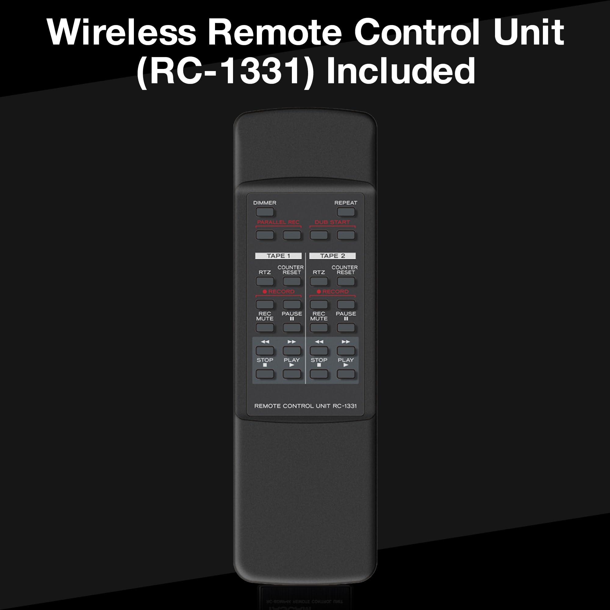 Tascam 202MKVII Double Cassette Deck Recorder with USB Port, Dual Cassette Deck - Image 7