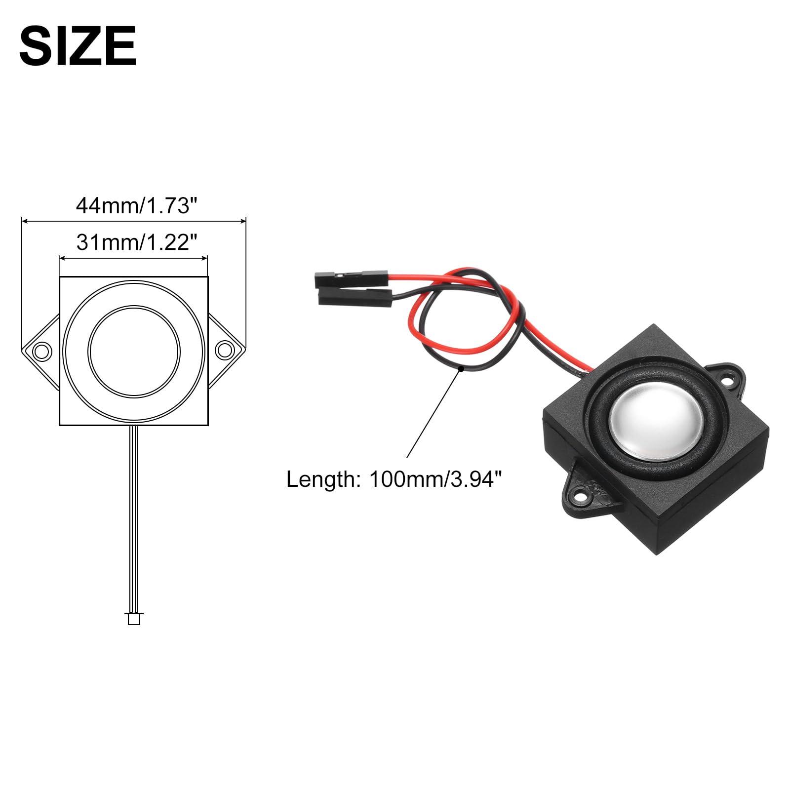 uxcell 1Pcs 3 Watt 4 Ohm Single Mini Speaker Full-Range Mobile Portable Advertising Machine Speaker Connector Separating Interface for Small Electronic Projects - Image 2