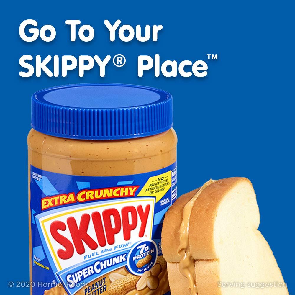 SKIPPY Reduced Fat SUPER CHUNK Extra Crunchy Peanut Butter Spread, 16.3 Ounce - Image 5
