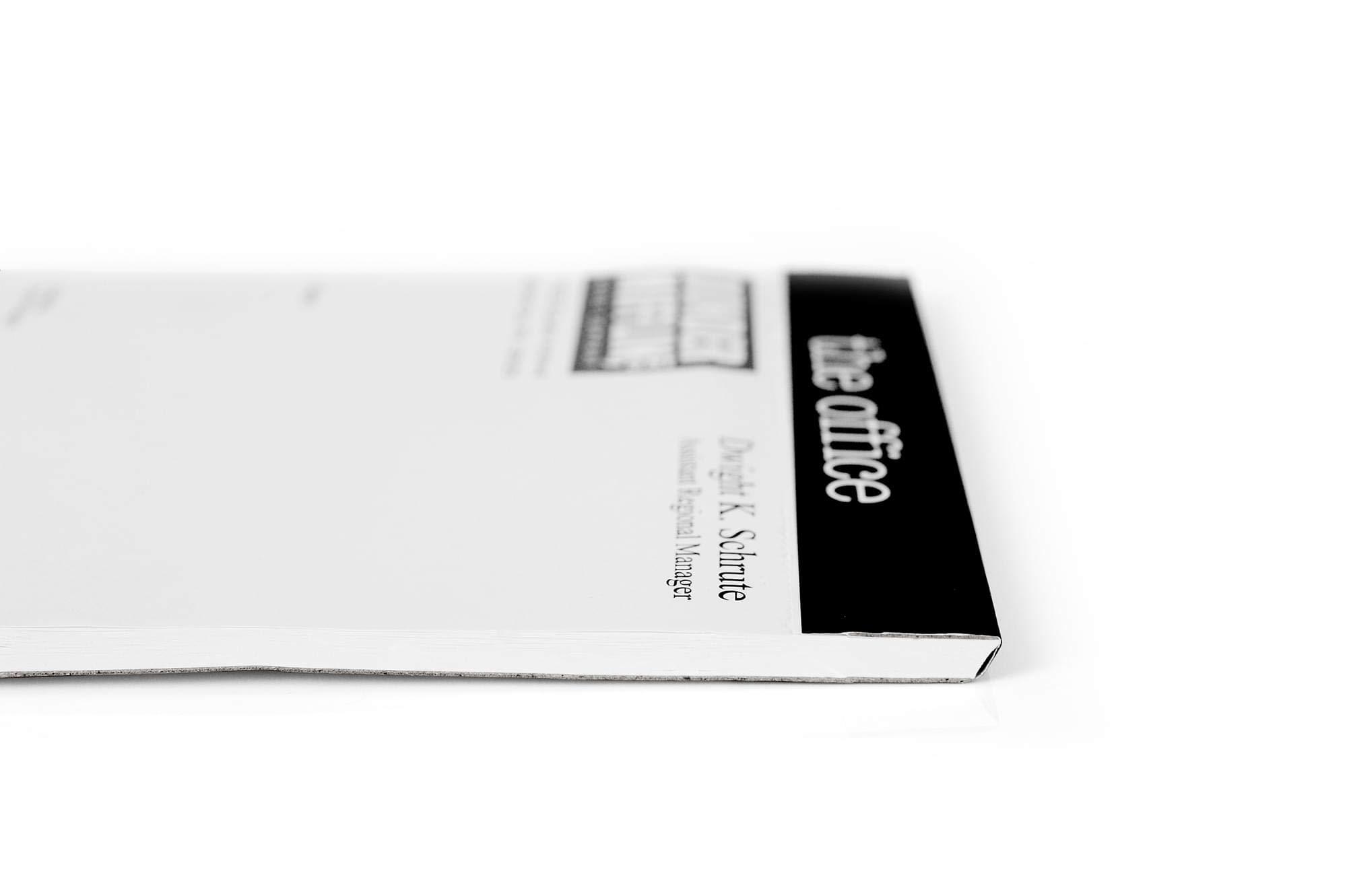 JUST FUNKY The Office “Dear Future Dwight” Notepad - Novelty 5x8-Inch, 50-Sheet Memopad - Looks Like Dunder Mifflin Paper Company's Dwight K. Schrute Blank Memos, Funny Tablet For Work, Home, School - Image 4