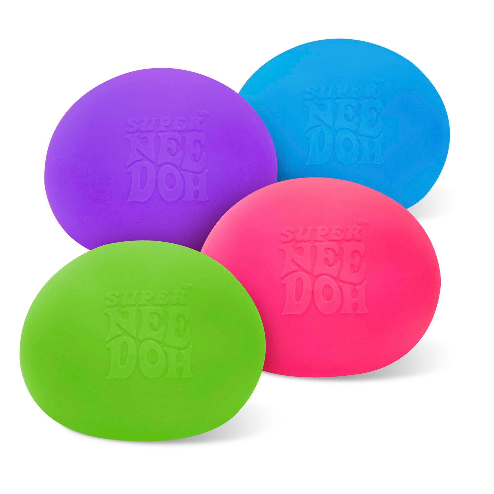 Schylling Brand Original Super Nee Doh Stress Ball Fidget Toy - Huge 4.5" in Diameter - Jumbo Squishy Squeezy Fun - Colors Assorted - Ages 3+ - Image 5