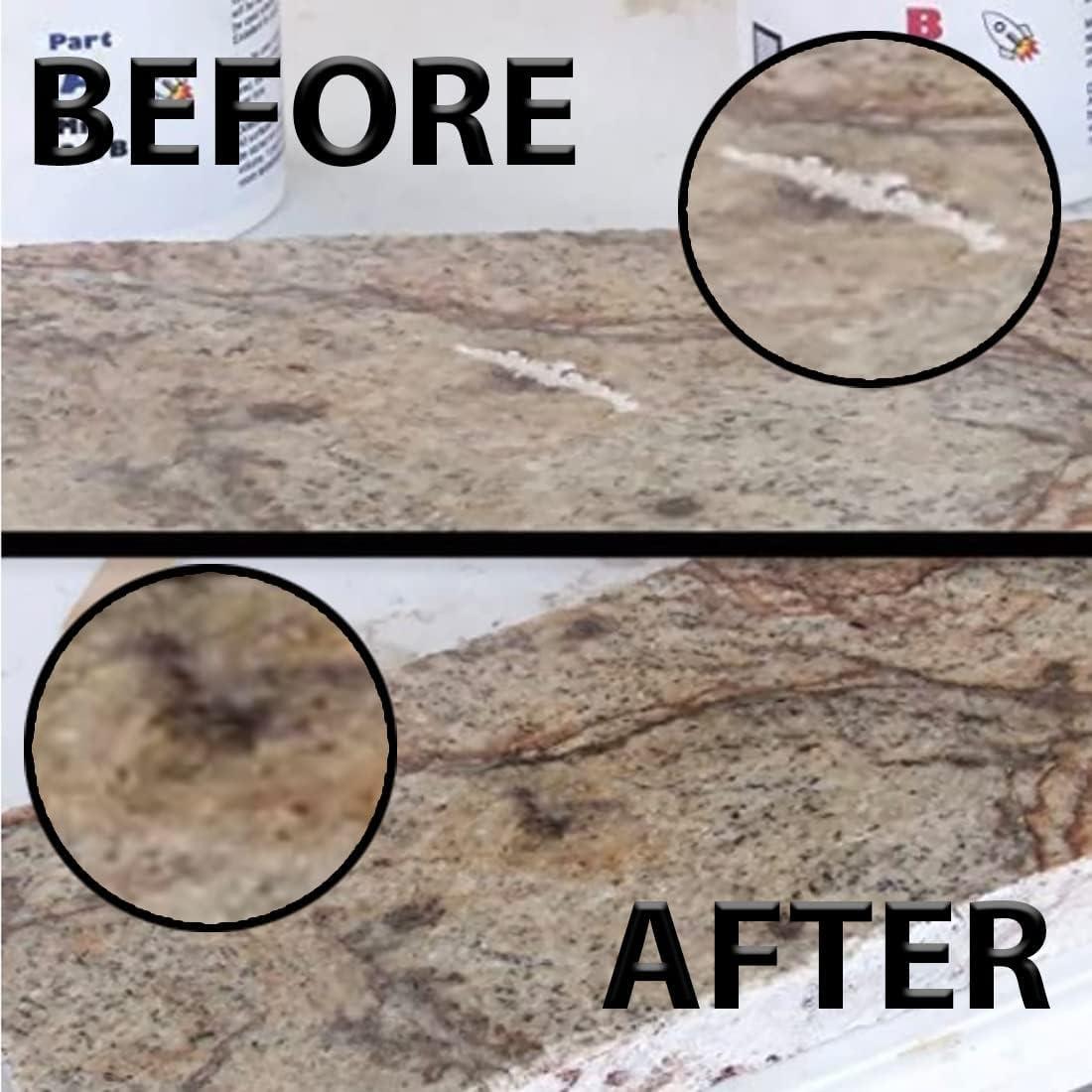 LamLock RocketGel - 25 Minute Stone Epoxy for Granite, Quartz, Marble, Tile - Easily Fix Chips, Fill Cracks, Repair Defects and Restore Countertops and Tile - Image 3