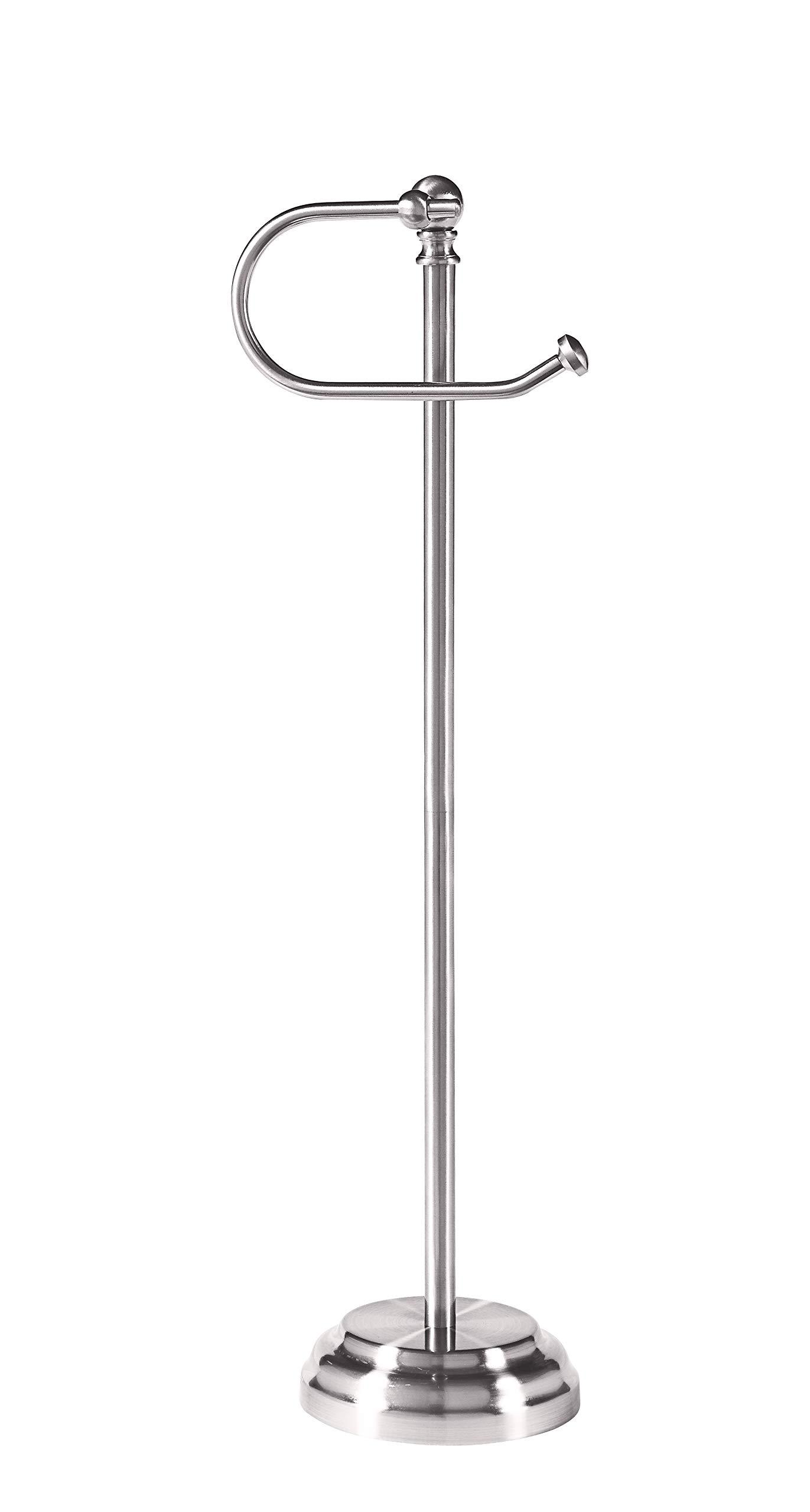 SunnyPoint Classic Bathroom Free Standing Toilet Tissue Paper Roll Holder Stand - Image 3