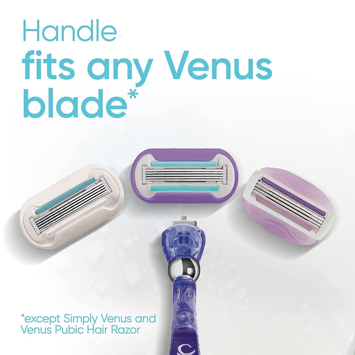 Gillette Venus Deluxe Smooth Swirl Women's Razor Handle + 4 Blade Refills, Flexible Handle and Pivoting Head - Image 7