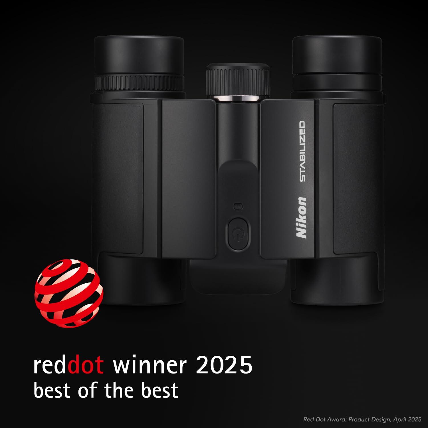 Nikon STABILIZED 10x25 Binocular | Optical Image Stabilization Delivers a Clear, Blur-Free View and Reduces Eye Strain with 10x Magnification - Image 2