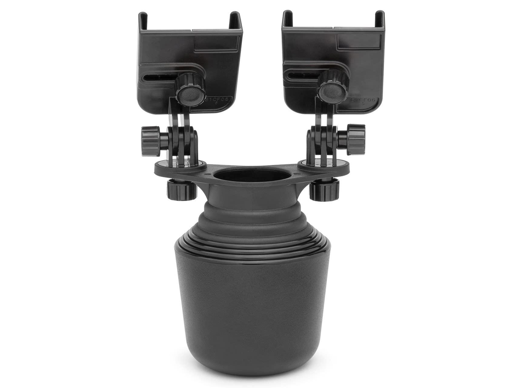 WeatherTech CupFone Duo – Adjustable, Universal Cup Holder Phone Mount Car & Truck Accessory – Best Design for iPhone & Smartphone Charging – Black Metal Knobs - Image 6