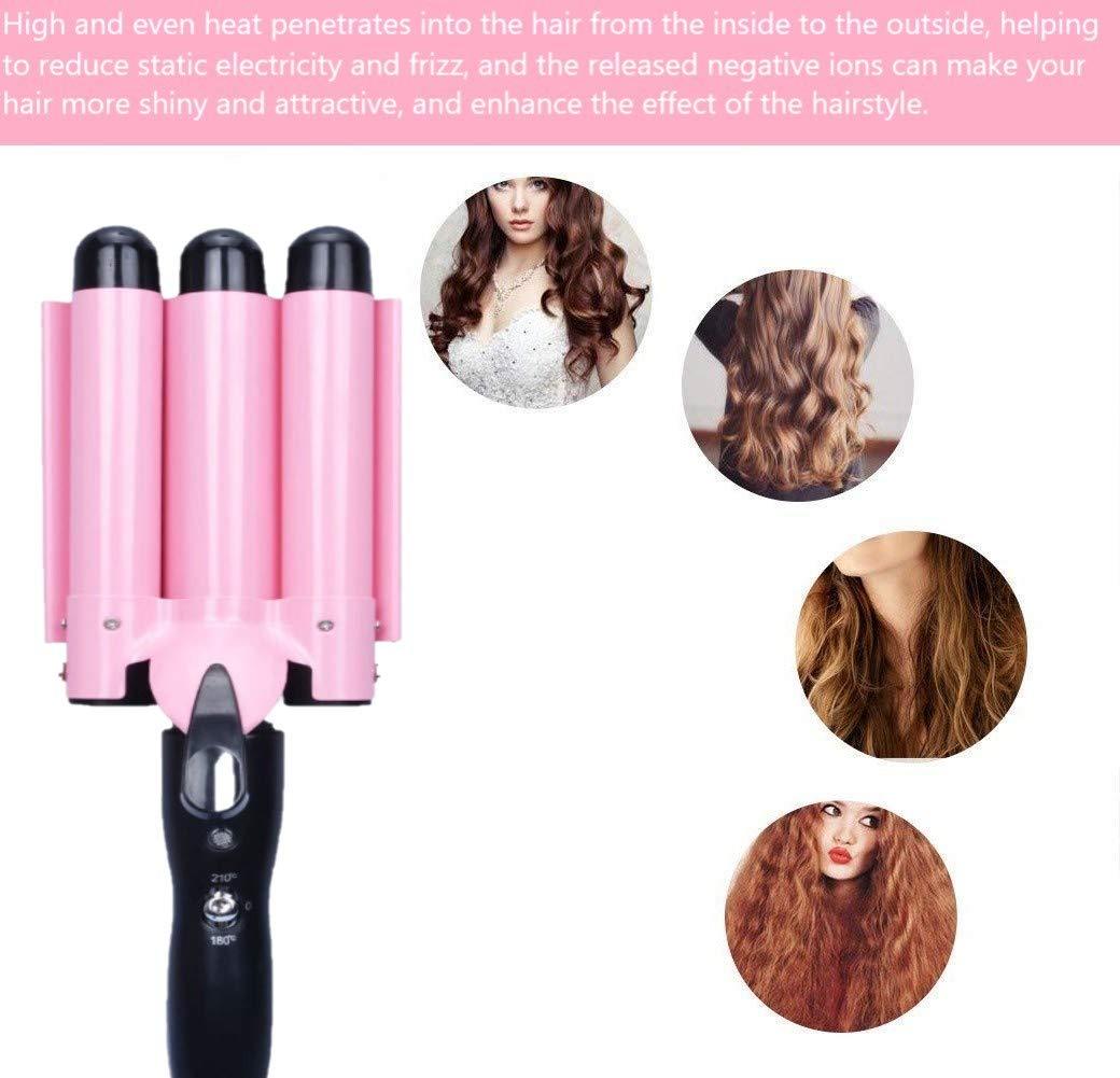MODVICA 3 Jumbo Barrel Curling Iron Wand 32mm Hair Waver Temperature Adjustable Ceramic Big Waves Hair Crimper (1.25'') - Image 6