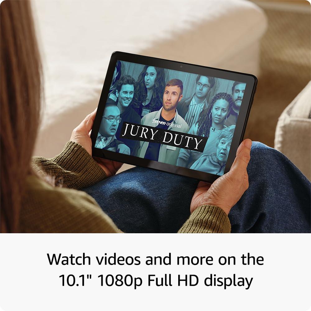 Like-New Amazon Fire HD 10 tablet (newest model) built for relaxation, 10.1" vibrant Full HD screen, octa-core processor, 3 GB RAM, 32 GB, Lilac - Image 3