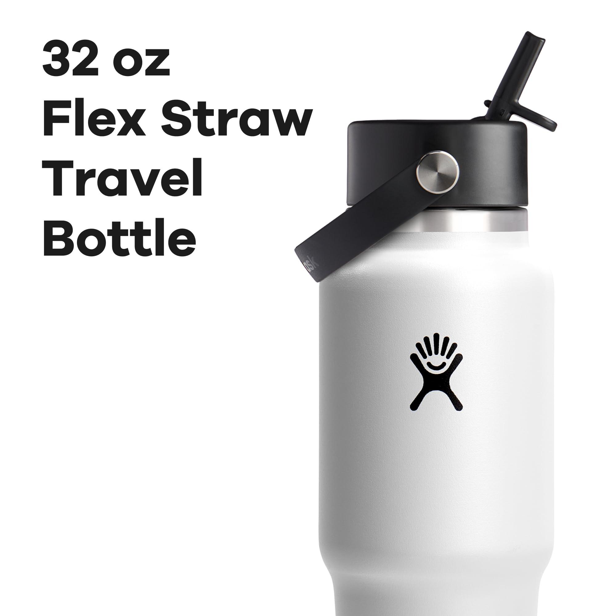 Hydro Flask 32 Oz Wide Flex Straw Travel Bottle White - Image 3