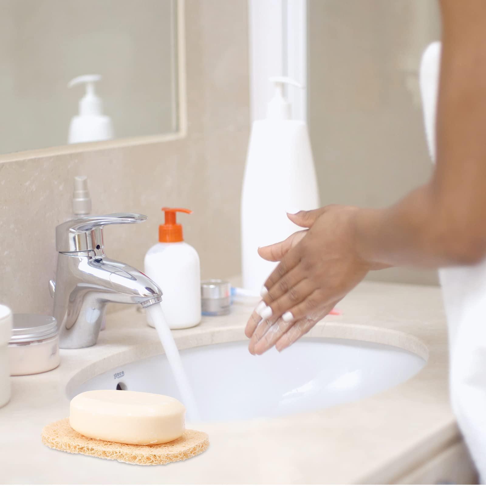 Soap Savers Pads Draining Lift Pad Bar Dish Soap Saver Holder Accessories Draining Mat for Shower Kitchen Bathroom Travel Hotel Cleaning(Beige,80 Pcs) - Image 2