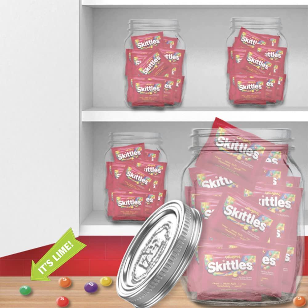 SKITTLES Original Fun Size Summer Chewy Candy, 4LB Bulk Candy Box - Image 7