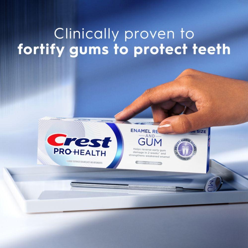 Crest Pro-Health Enamel Repair and Gum Toothpaste 4.8 oz Anticavity, Antibacterial Flouride Toothpaste, Clinically Proven, Gum and Enamel Protection, Advanced Whitening - Image 7
