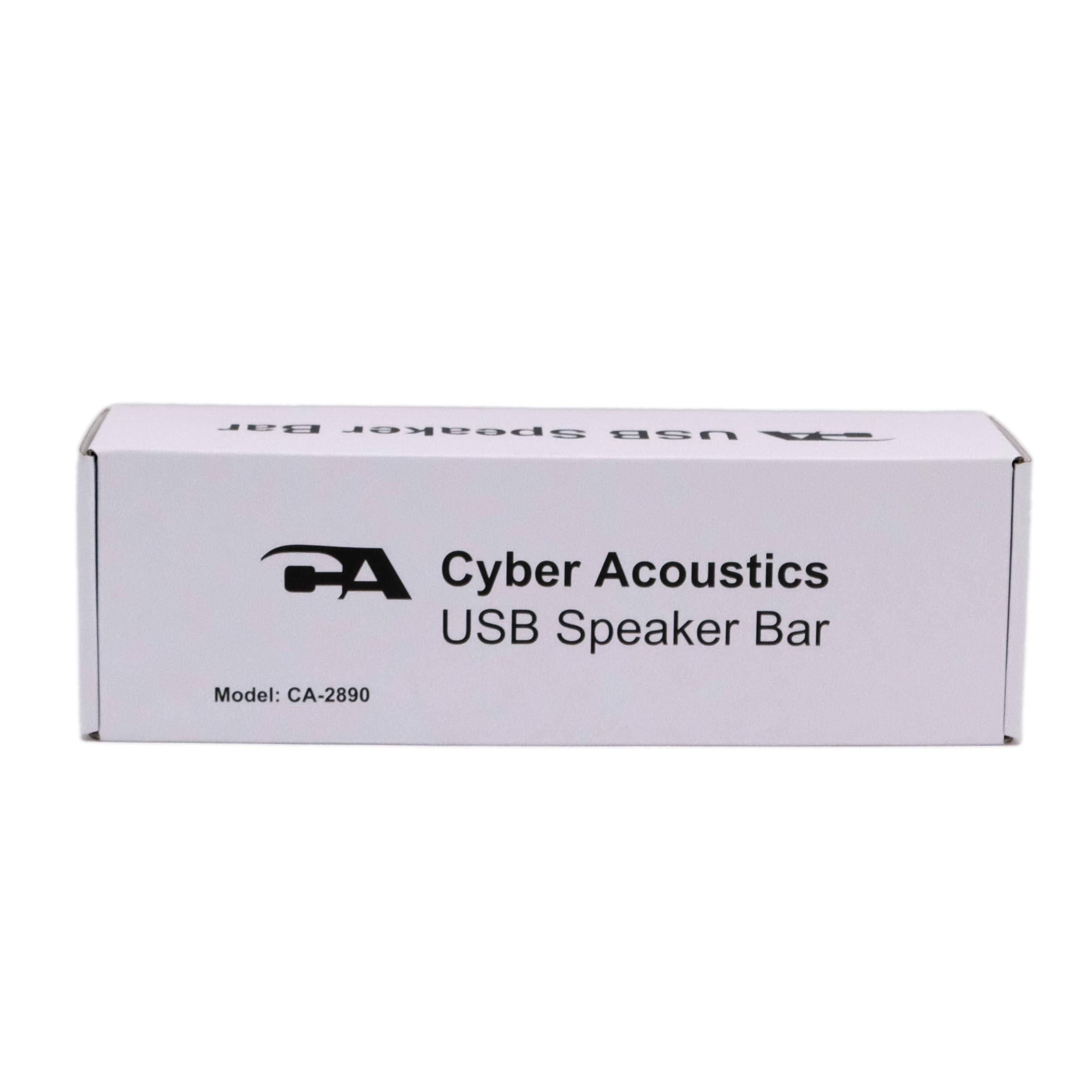 Cyber Acoustics USB Speaker Bar (CA-2890) – Stereo USB Powered Speaker, Easily Clamps to Monitor, Convenient Controls - Image 11