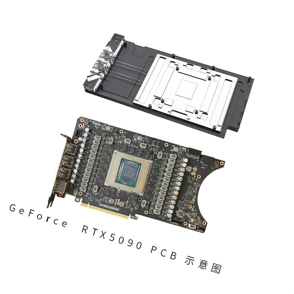 Copper GPU Water Cooling Block GPU Waterblock for Asus RTX5090 RTX5090Ti RTX5080 RTX5080Ti RTX5070 RTX5070Ti RTX5060 RTX5060Ti (for Asus Rog Astral RTX 5090 O32G Gaming) - Image 3