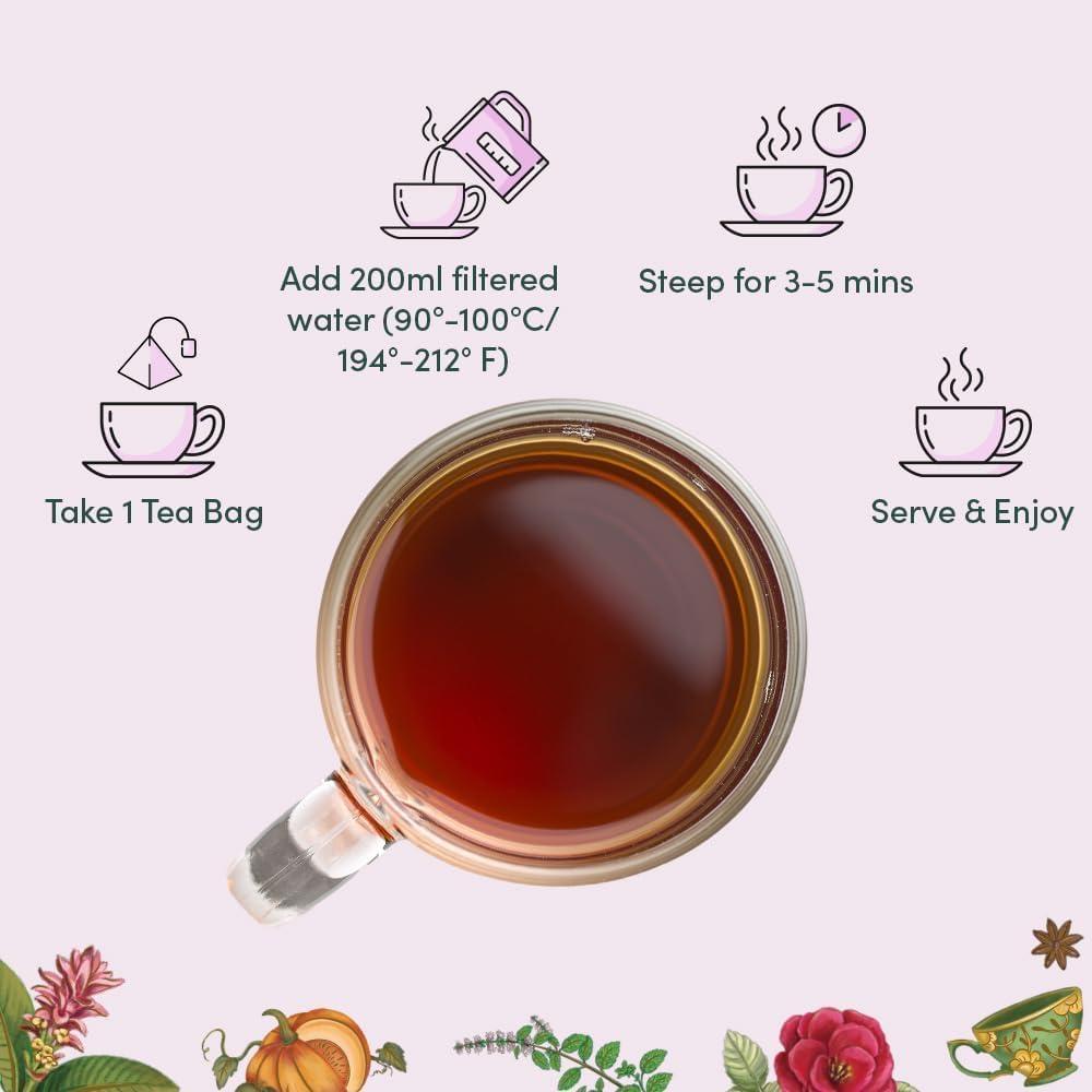 VAHDAM, Assorted Tea Gift Set | Classic Box - 24 Unique Flavor in Individually Wrapped Pyramid Tea Bags | Ideas for Tea Lovers | Gifts for Women & Men - Image 7