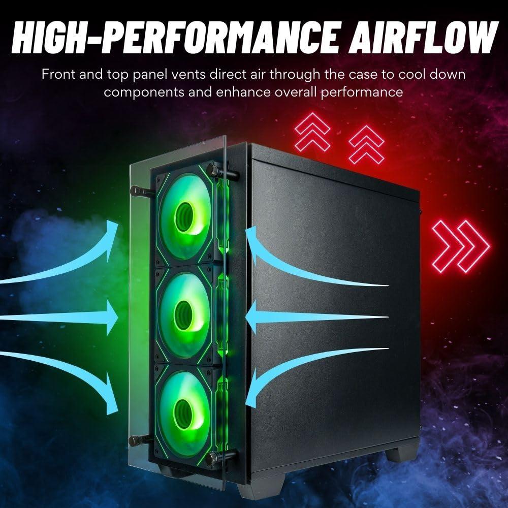 Stratos Micro Gaming Desktop - NVD RTX 5090, Intel 24 Core i9-14900KF, 96GB DDR5 RAM, 2x2TB Gen4 NVMe SSD, WiFi, Windows 11Pro - Liquid Cooled RGB Gamer Computer - Image 4