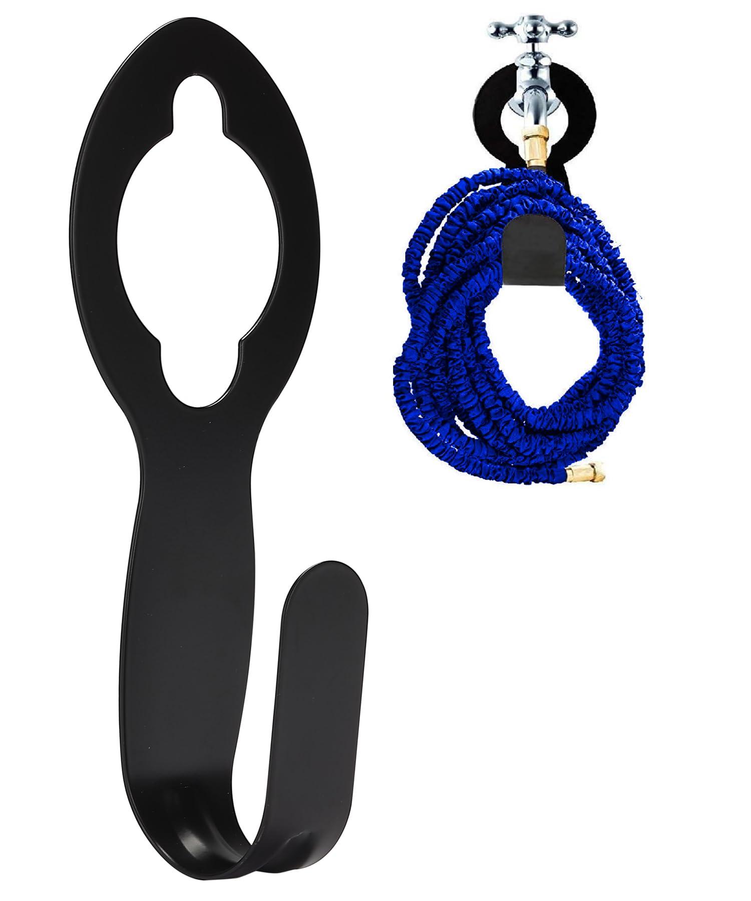 UNCO- Garden Hose Holder, Metal, Fit 50’ of 5/8” Hose, Garden Hose Hanger, Water Hose Holder, Water Hose Holders for Outside, Portable Hose Holder, Hanging Hose Holder, Garden Hose Carrier