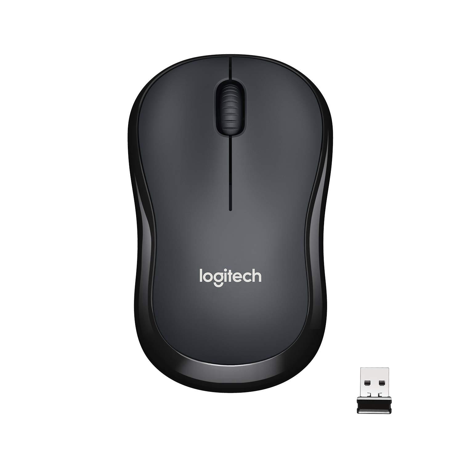 Logitech M220 Silent Wireless Mouse, 2.4 GHz with USB Receiver, 1000 DPI Optical Tracking, 18-Month Battery, Ambidextrous, Compatible with PC, Mac, Laptop (Off-White) (Renewed)