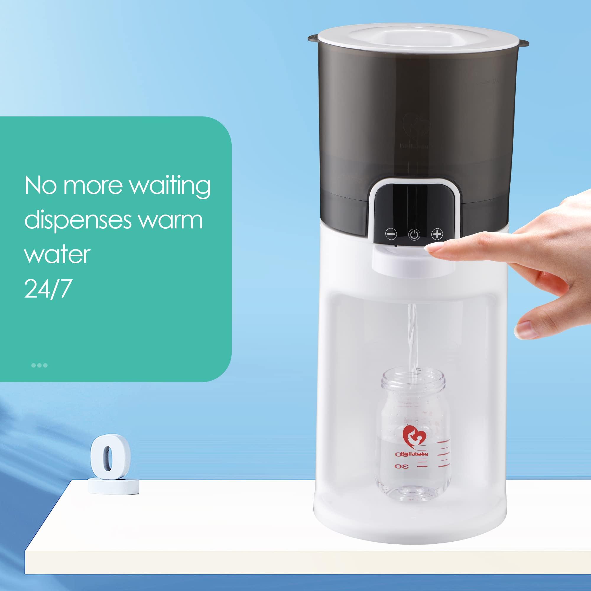 Bellababy Instant Baby Bottle Warmer,Warm Water Dispenser for Making Formula Bottle Instantly,Detachable Container Easy Cleaning,24/7 Keep Warm, Adjustable Temperature(Dark,110V Only) - Image 6
