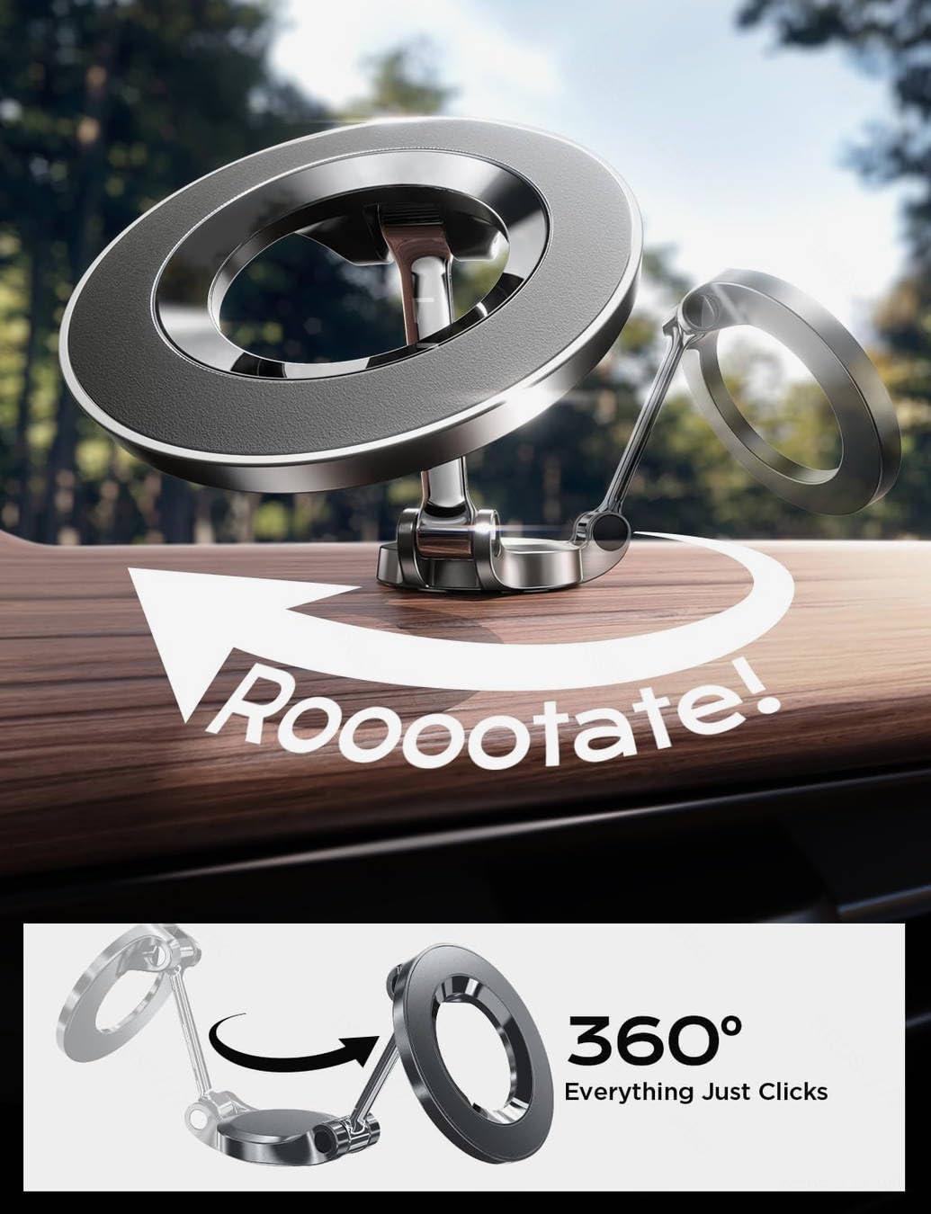 LISEN for Magsafe Car Mount, Ultra Magnetic Dashboard Phone Holder, Car Accessories for iPhone 16 Pro Max,Gifts for Men Women Him Her, Fit for iPhone16 Pro/Pro Max 15 14 13 12 - Image 5