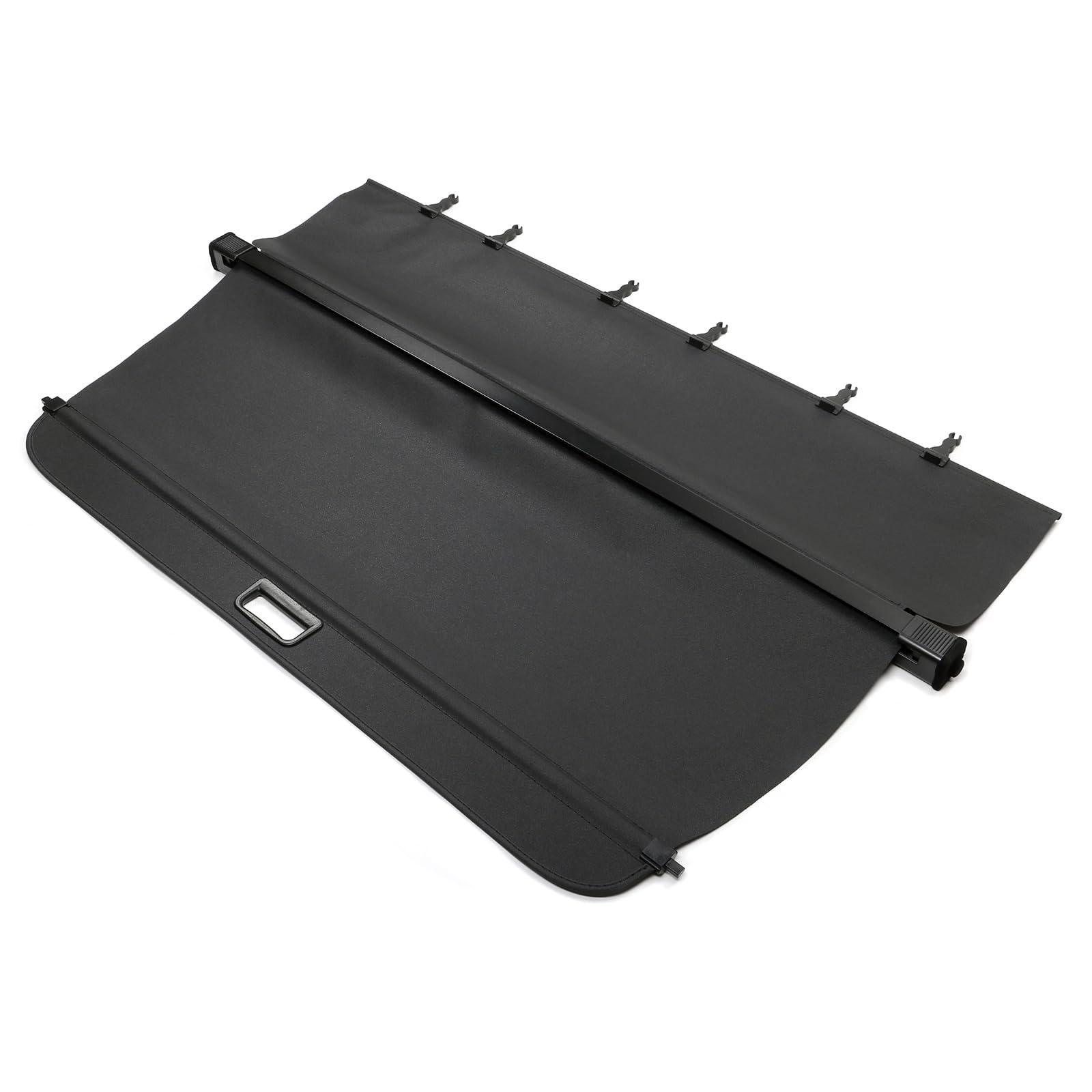IKON MOTORSPORTS, Cargo Cover Compatible with 2010-2015 Lexus RX350 RX450h All Models, PVC & Aluminum Rod Black Security Rear Trunk Cover Security Retractable Shield, 2011 2012 2013 2014 - Image 2