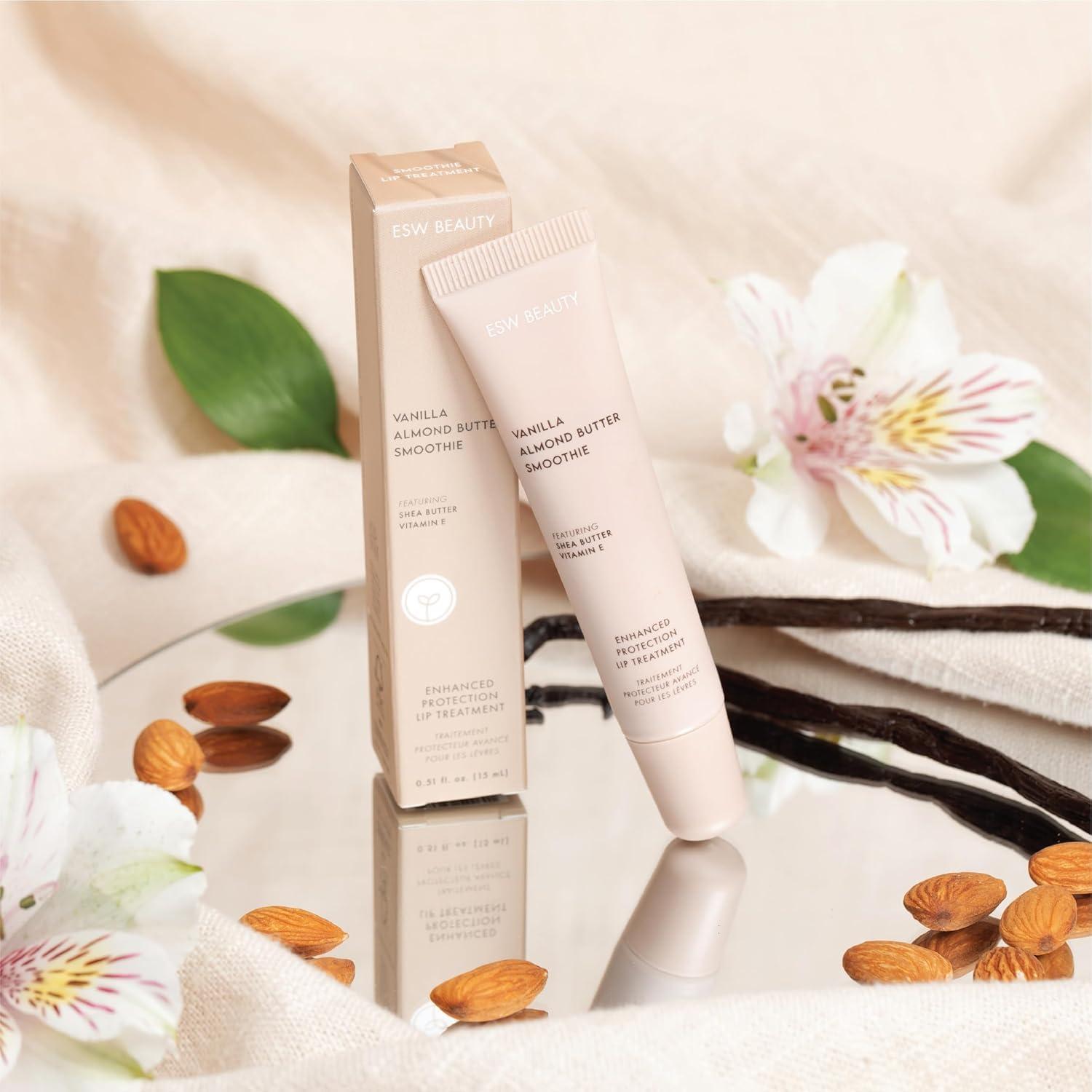 ESW Beauty Vanilla Almond Butter Lip Treatment - Light Caramel Brown Tint with Shea Butter, Vitamin E, Vanilla & Almond for Enhanced Protection & Skin Barrier Support - Image 5