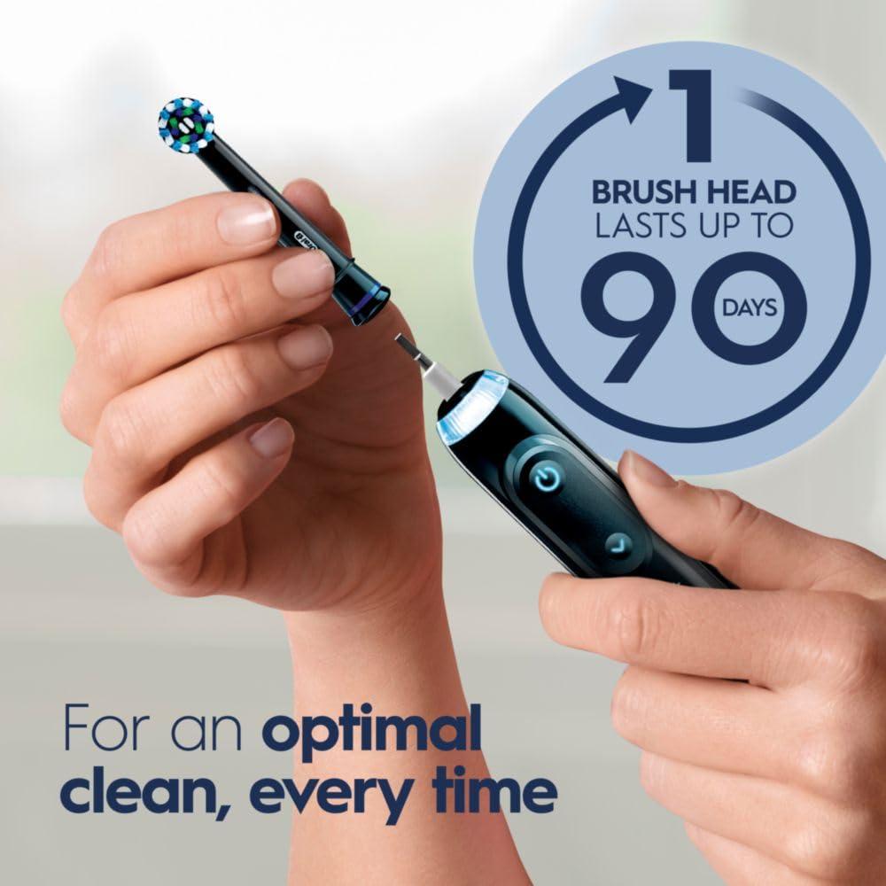 Oral-B Genius X Limited Rechargeable Electric Toothbrush with 1 Replacement Brush Head, Travel Case, Midnight Black - Image 6