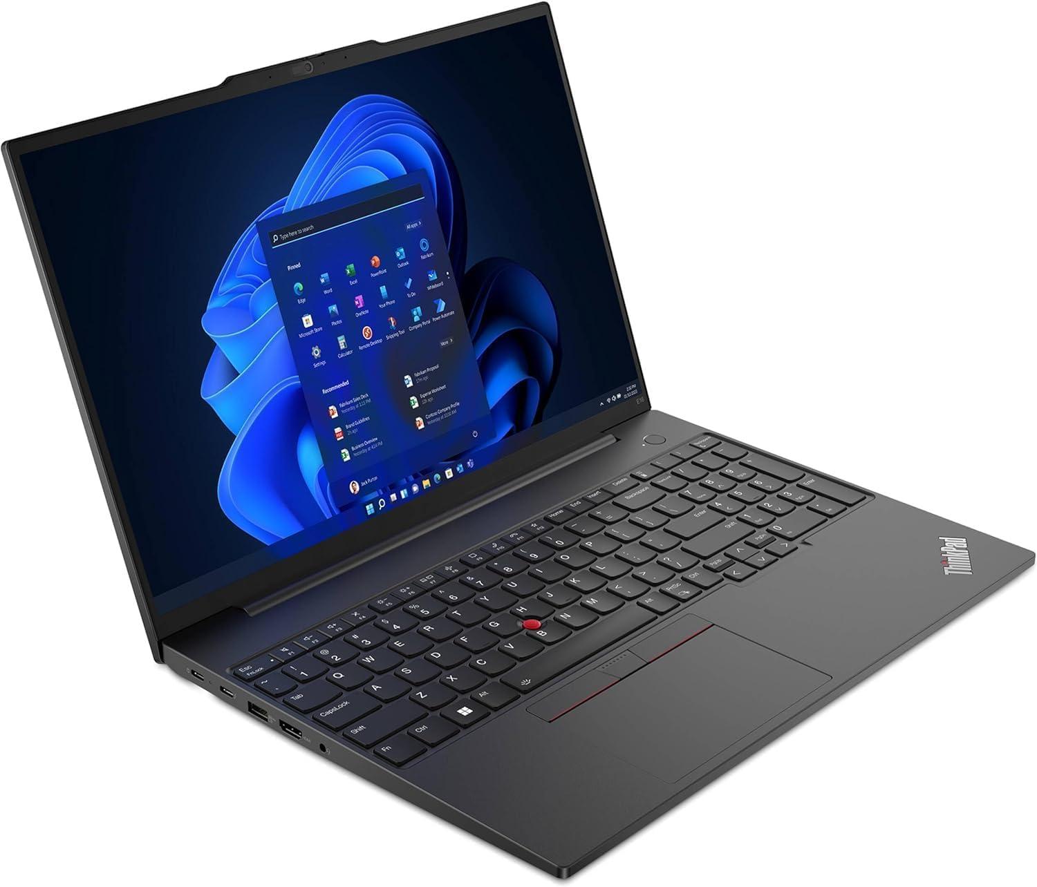 Lenovo ThinkPad E16 Business Laptop (16" FHD+ Touchscreen, Intel 13th Gen 10-Core i7-1355U, 40GB RAM, 1TB SSD) Backlit, Fingerprint, FHD Webcam, Ethernet, Thunderbolt 4, Win 11 Pro w/ AI Copilot - Image 8