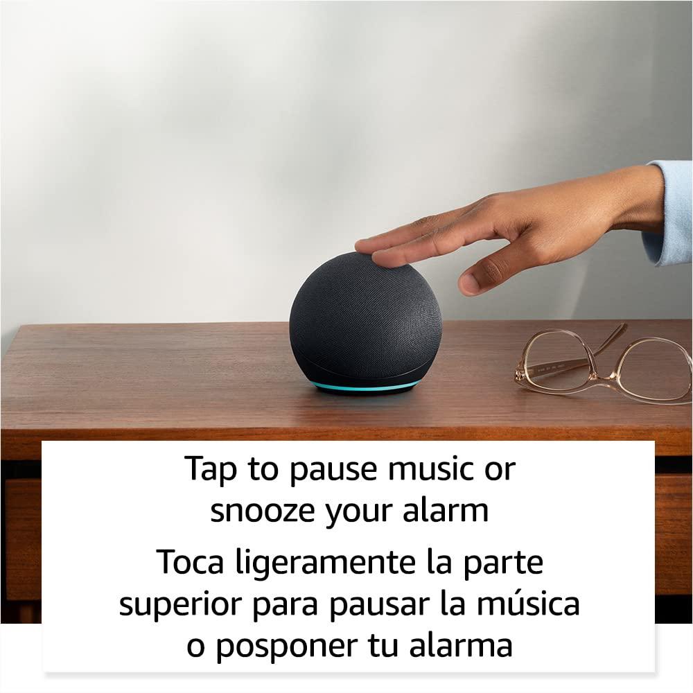 Echo Dot (5th Gen, 2022 release) | International Version with EU Power Adaptor | Smart speaker with Alexa | Charcoal - Image 5