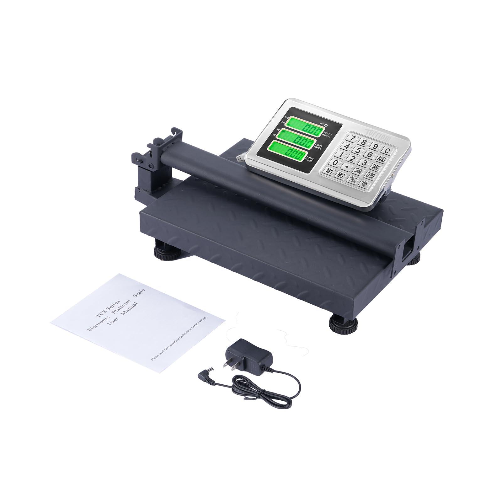 TUFFIOM 220lb Weight Electronic Platform Scale,Digital Floor Heavy Duty Folding Scales,Stainless Steel High-Definition LCD Display, Perfect for Postal Luggage Shipping Mailing Package Price Computing - Image 8