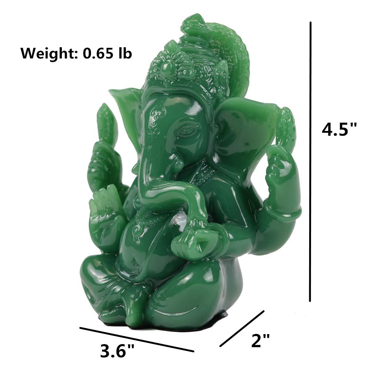 Seyee-bro Lord Ganesha Statues - Ganesh Idol Figurine - Elephant God Buddha Sculpture for Home Car Decor Tabletop Statue - Image 3