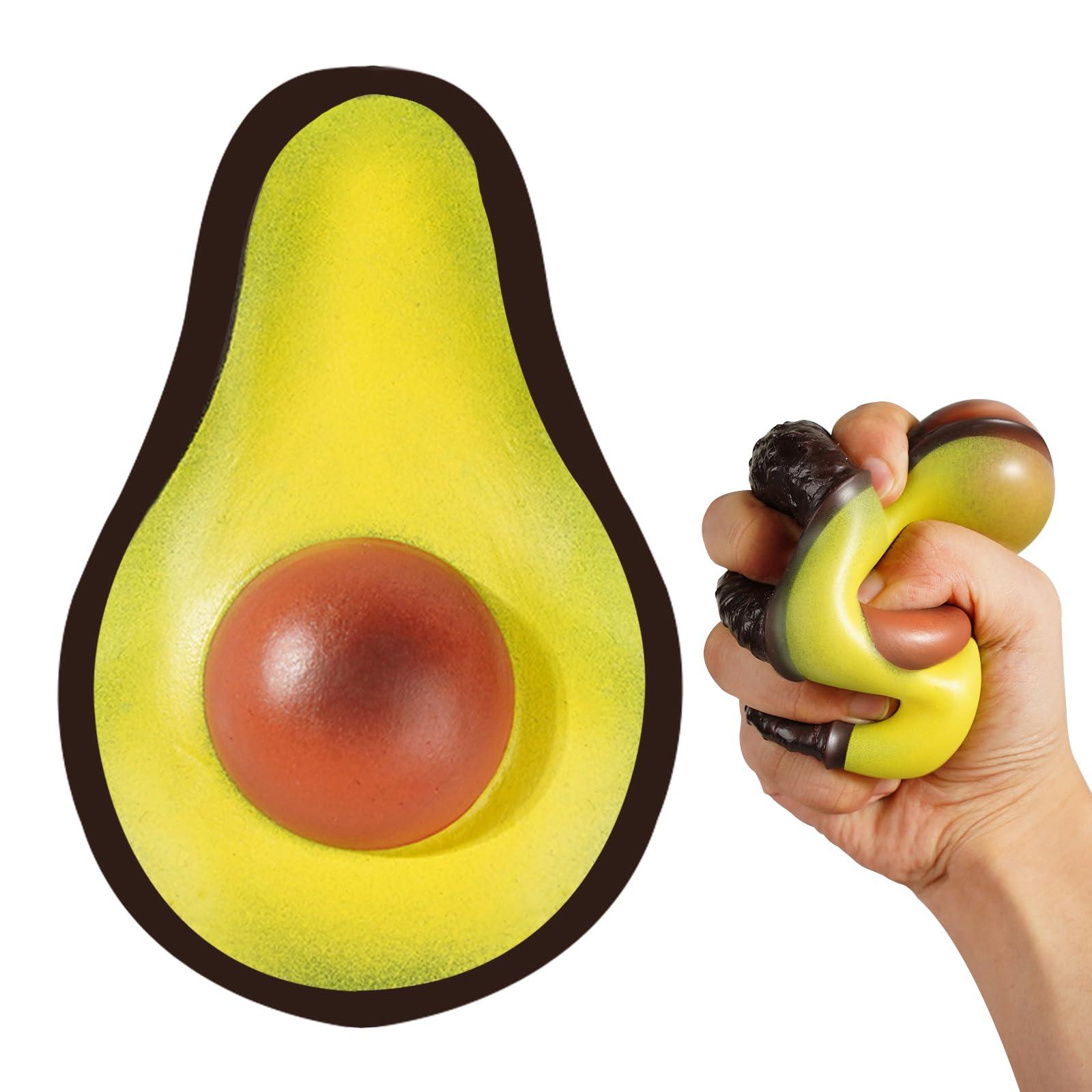 Bimoci Avocado Sensory Toy for Ages 3 to Adult - Fidget Toys, Sensory Toys, Stress Balls for Adults & Kids - Perfect Squishy Toys for Autism Support & Stress Relief - Image 1