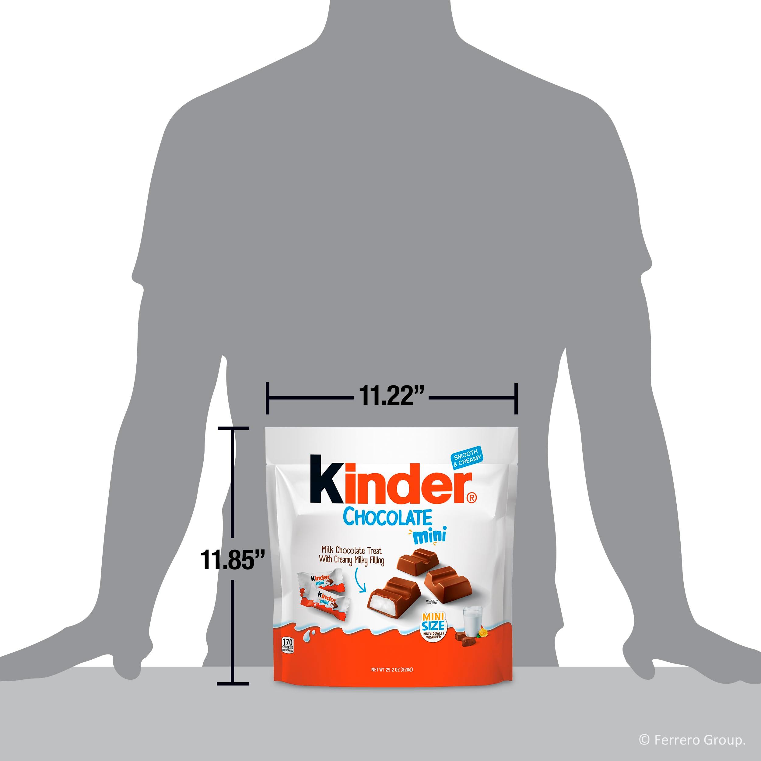 Kinder Chocolate Mini, 29.2 oz Bulk Pack, Up to 138 Minis, Milk Chocolate Bar with Creamy Milky Filling, Individually Wrapped Candy - Image 10