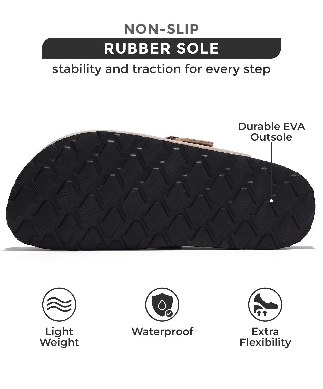 Project Cloud Genuine Leather Footbed Clogs for Women - Memory Foam Arch Support Slippers for Women - Trendy Slip-ons Women's Mules & Clogs Sandals (Benton) - Image 4
