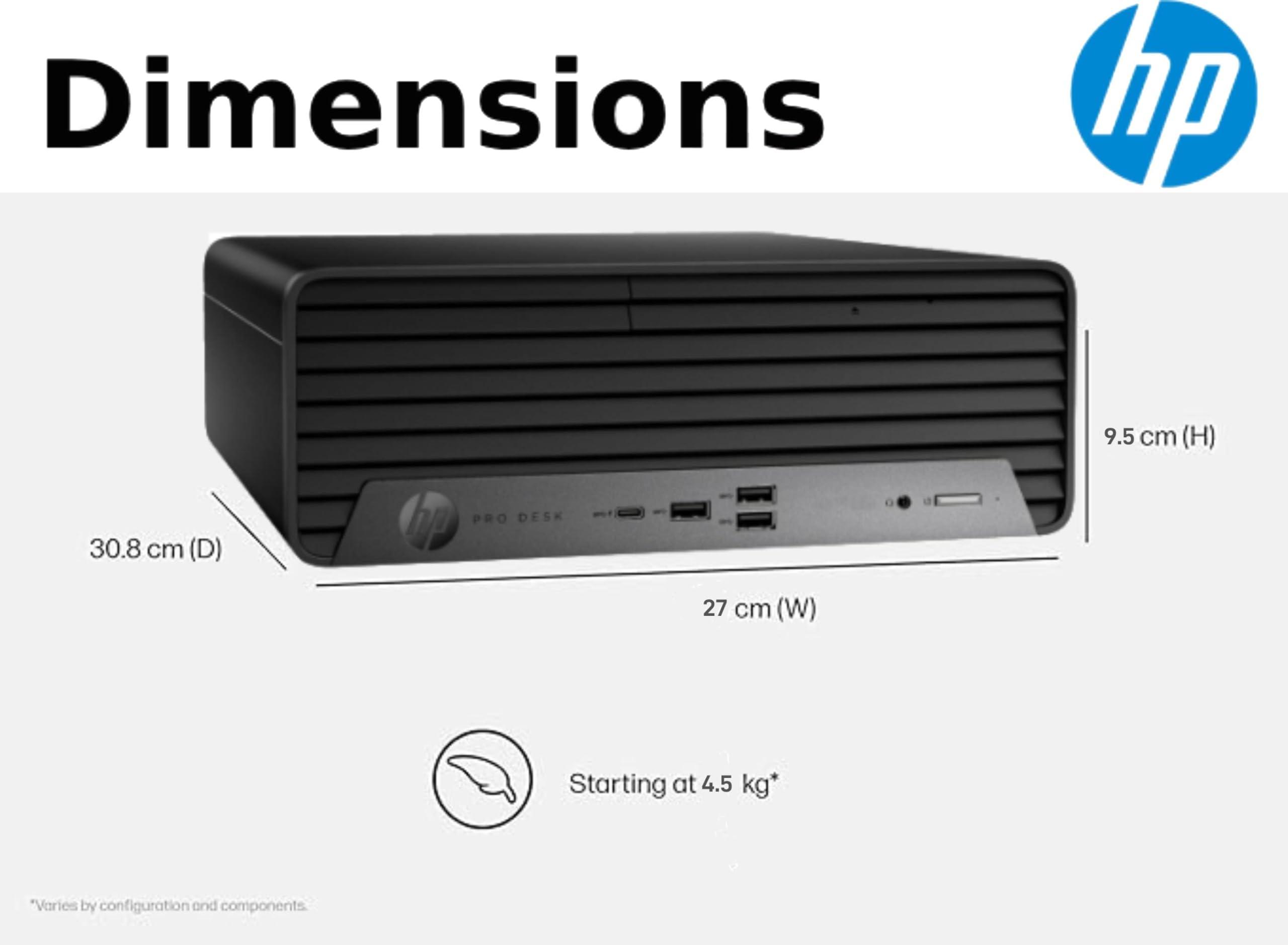 HP ProDesk 400 G9 SFF Business Desktop Computer, Intel CPU, 32GB RAM, 1TB PCle SSD, Dual 4K Display Support, USB-C, HDMl, RJ-45, Wi-Fi, Wired Keyboard & Mouse, Windows 11 Pro - Image 4