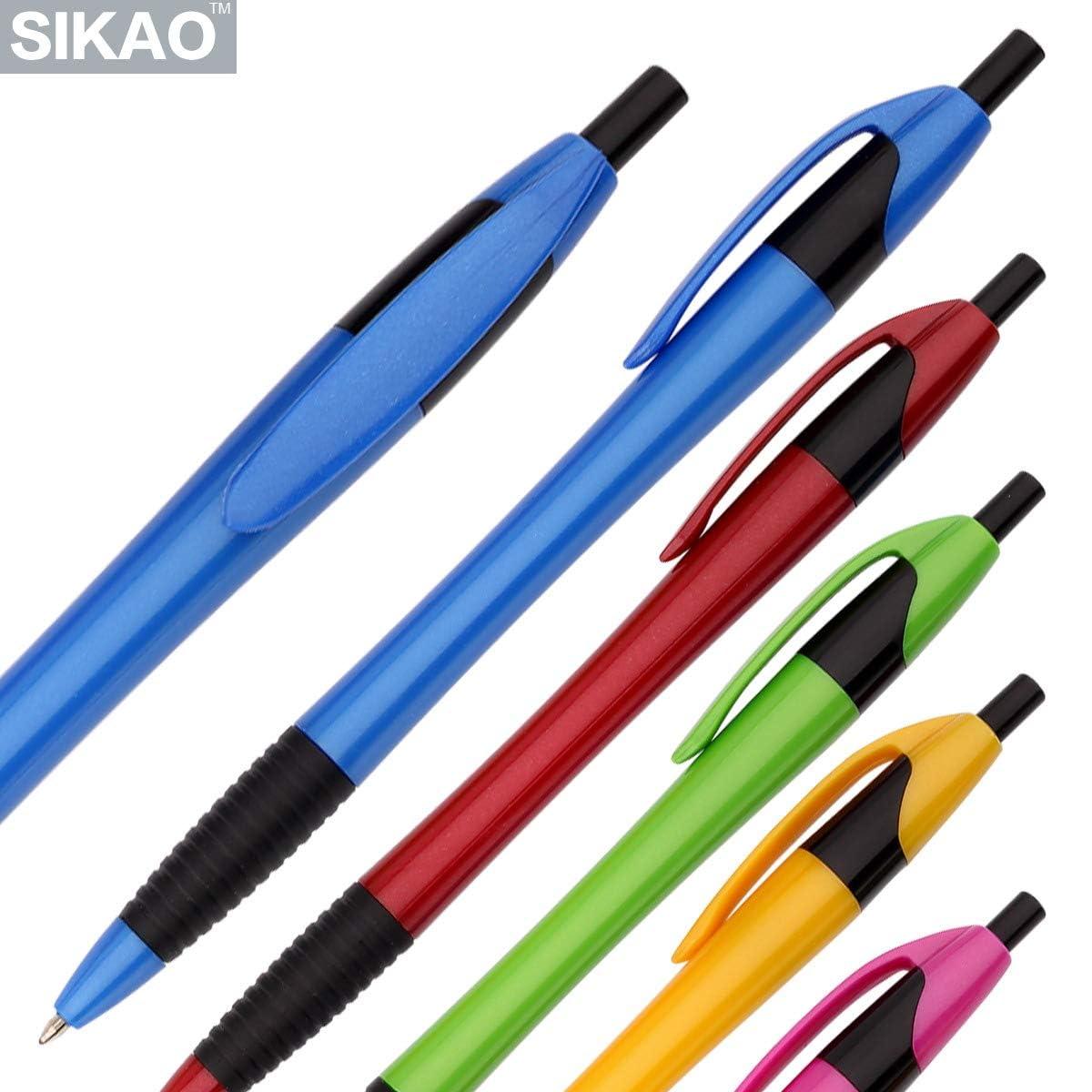 Pens Bulk Gripped Slimster Retractable Ballpoint Pen Medium Point Black ink Smooth Writing Pens for Journaling No Bleed (60Pack) - Image 4