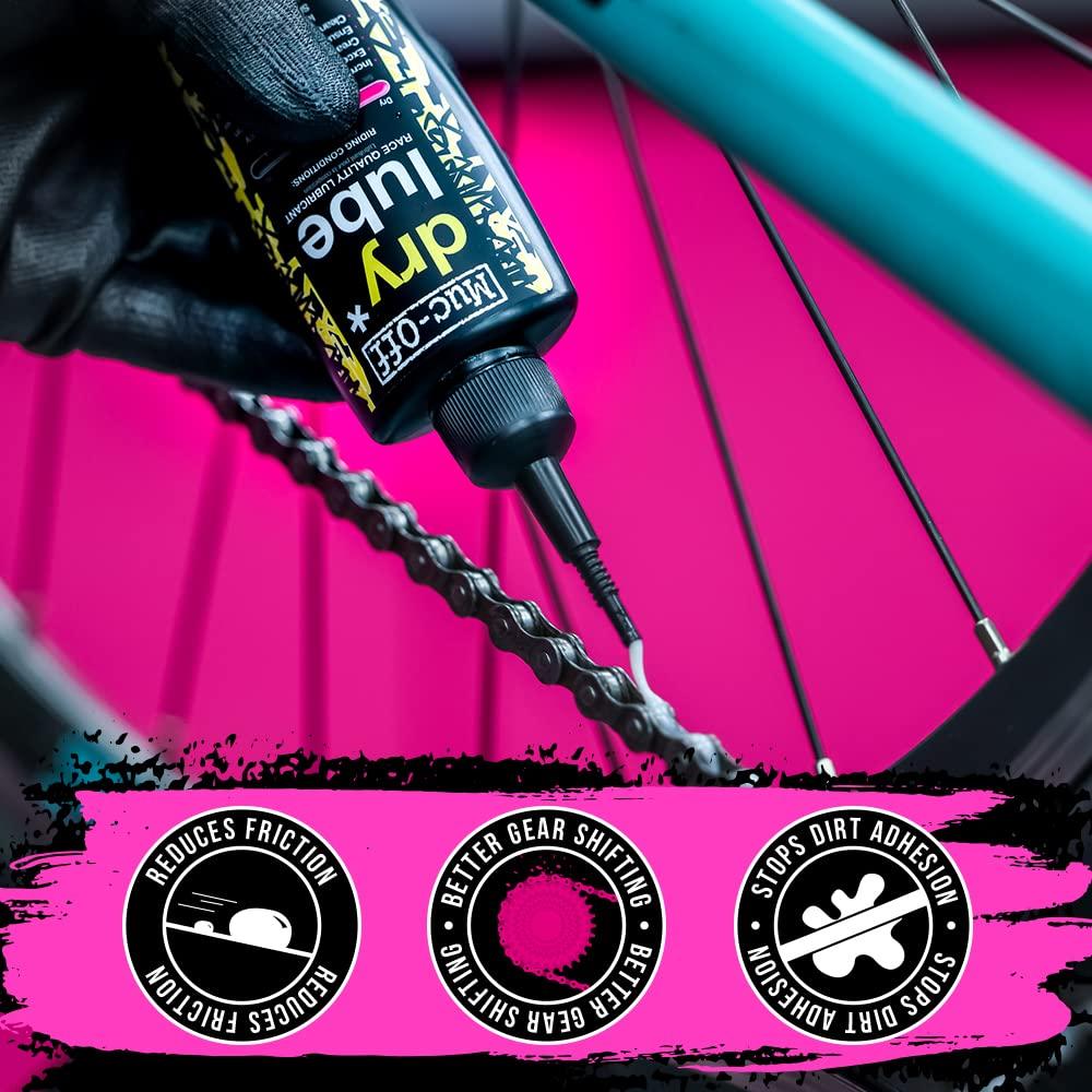 Muc-Off Dry Chain Lube, 4 fl oz - Bike Lube, Bike Chain Oil, Chain Wax for Dry Weather Conditions - Biodegradable Bike Lubricant and Bicycle Chain Oil - Image 3