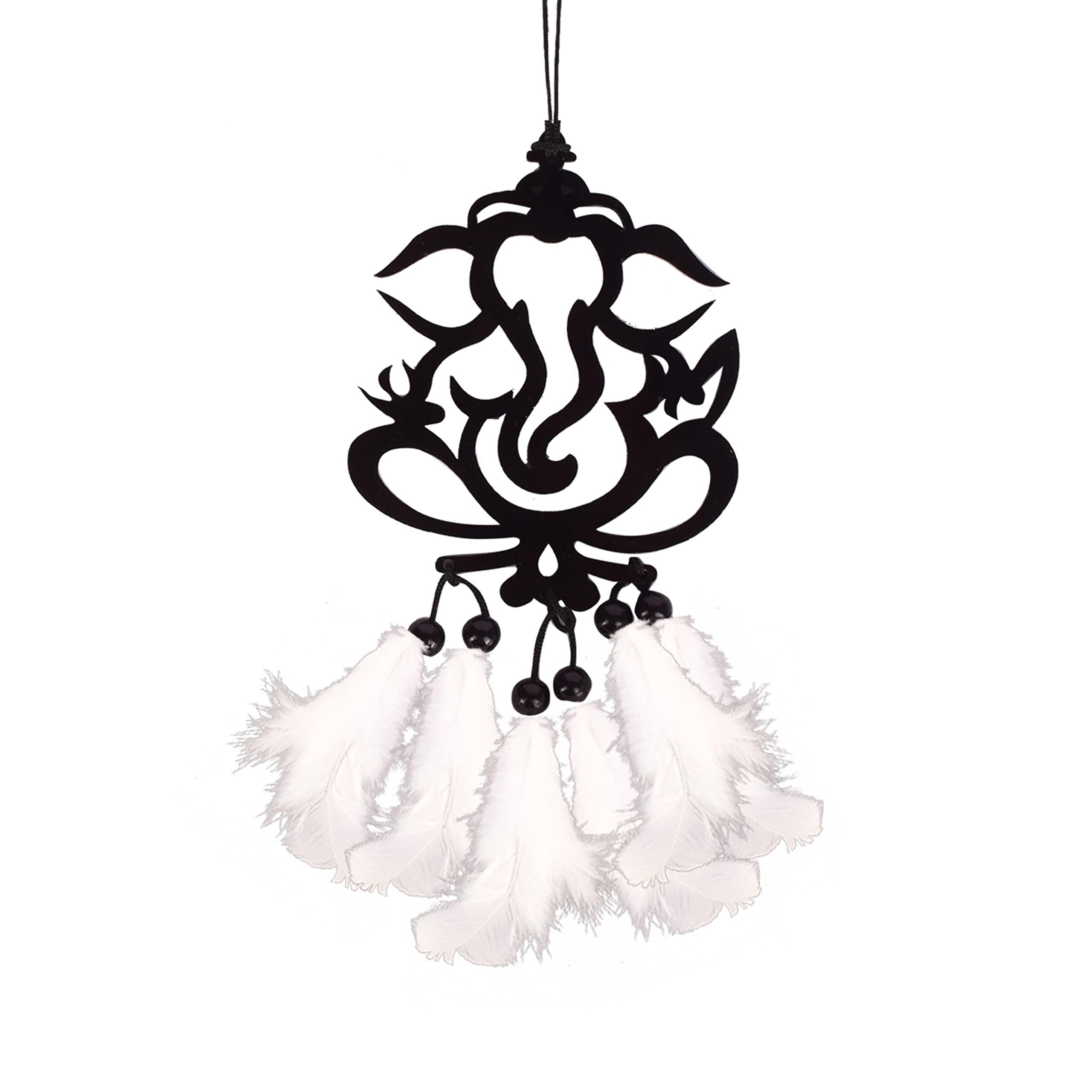GLNRM Acrylic Dream Catcher Car Hanging Emblem Wall Hanging Ganesha (Dream Catcher Ganesh, Multicolour, Pack Of 1) - Image 6