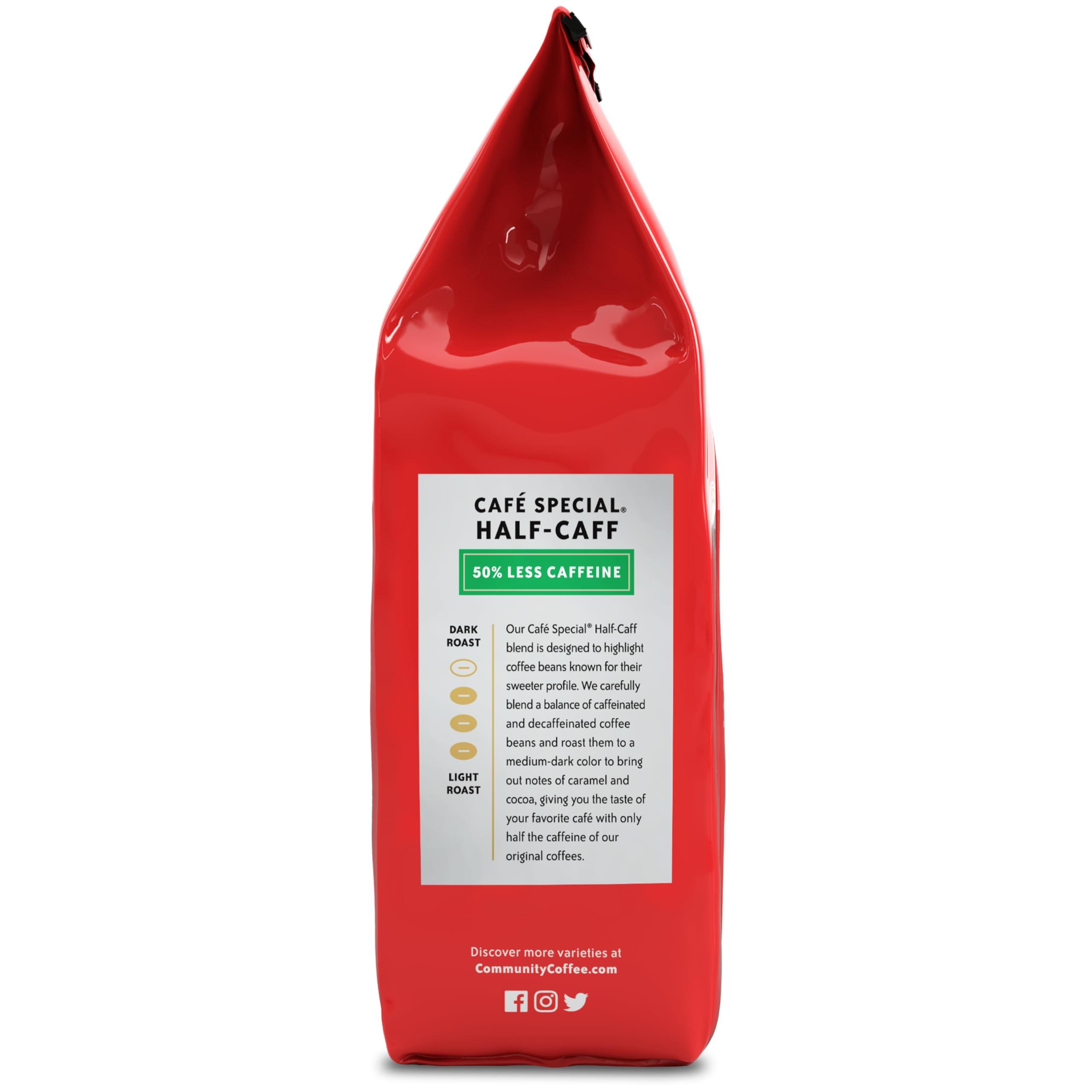 Community Coffee Cafe Special Half-Caff, Medium Dark Roast Ground Coffee, 12 Ounce (Pack of 1) - Image 4