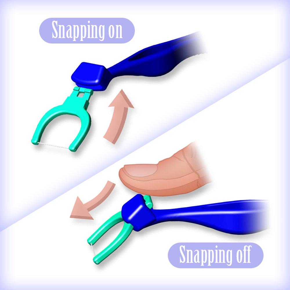 T.Smile Evolutionary Clean Dental Flossers, Kit of Refills Plus Mid-Length Handle (1 Handle + 100 Refills) - Image 6