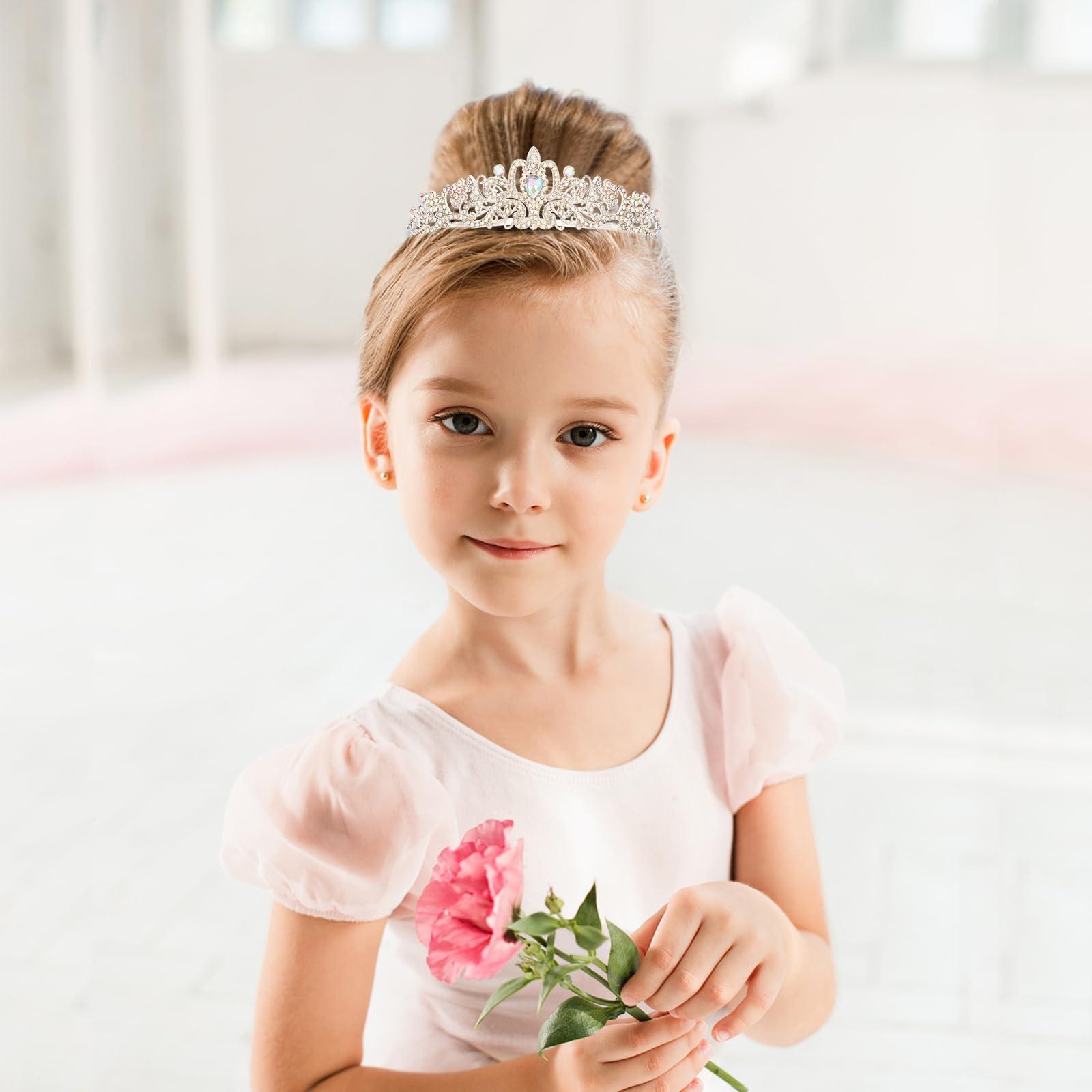 GINZU Silver Birthday Tiara for Girls - Princess Party Decorations & Gifts - Image 2
