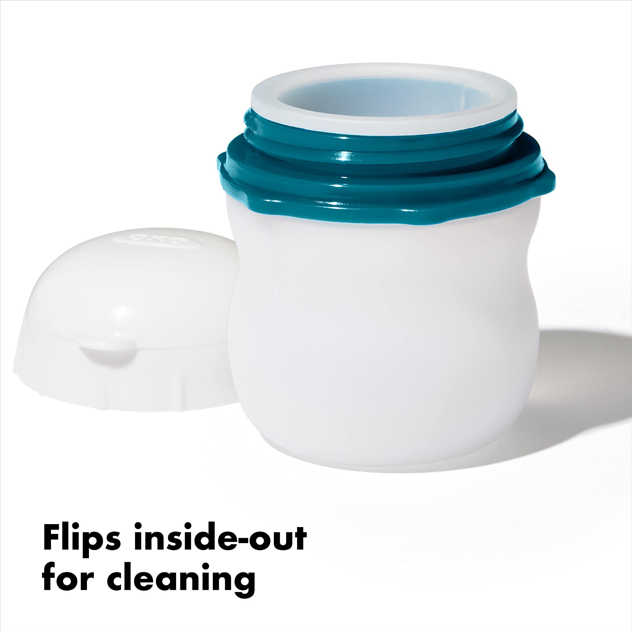 OXO Good Grips Prep & Go Leakproof Silicone Squeeze Bottle, White - Image 4