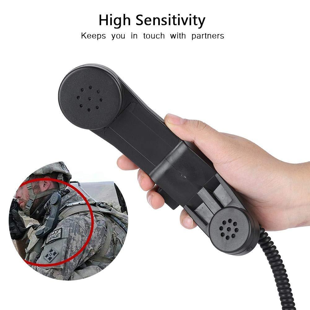 Diyeeni 3.5mm Plug Speaker Mic, Retro Telephone Handset Handheld Speaker Mic HiFi Sound Shoulder, Retro handsets for Cell Phones - Image 5