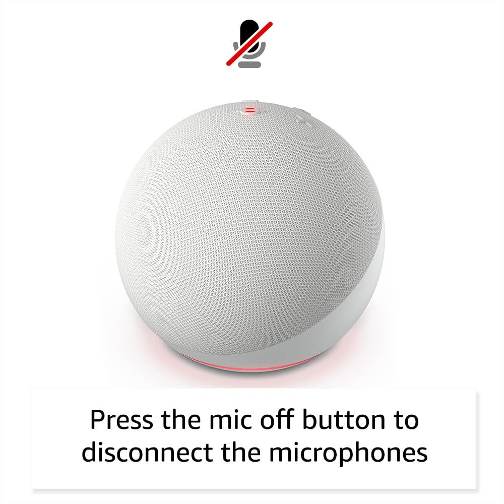 Amazon Echo Dot (newest model), Vibrant sounding Alexa speaker, Great for bedrooms, dining rooms and offices, Glacier White - Image 5