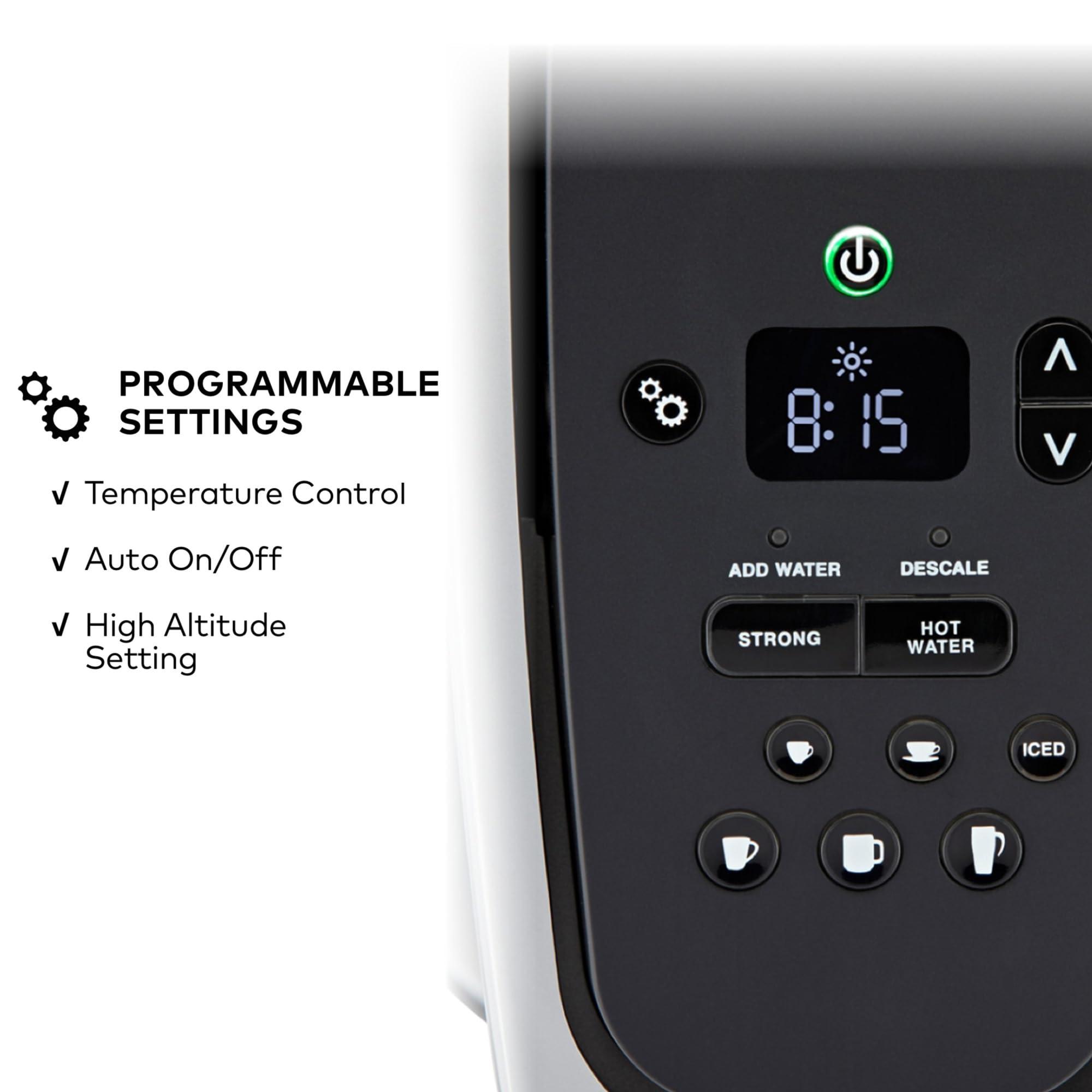 Keurig K-Elite Single Serve K-Cup Pod Coffee Maker, with Strength and Temperature Control, Iced Coffee Capability, 8 to 12oz Brew Size, Programmable, Brushed Silver - Image 6
