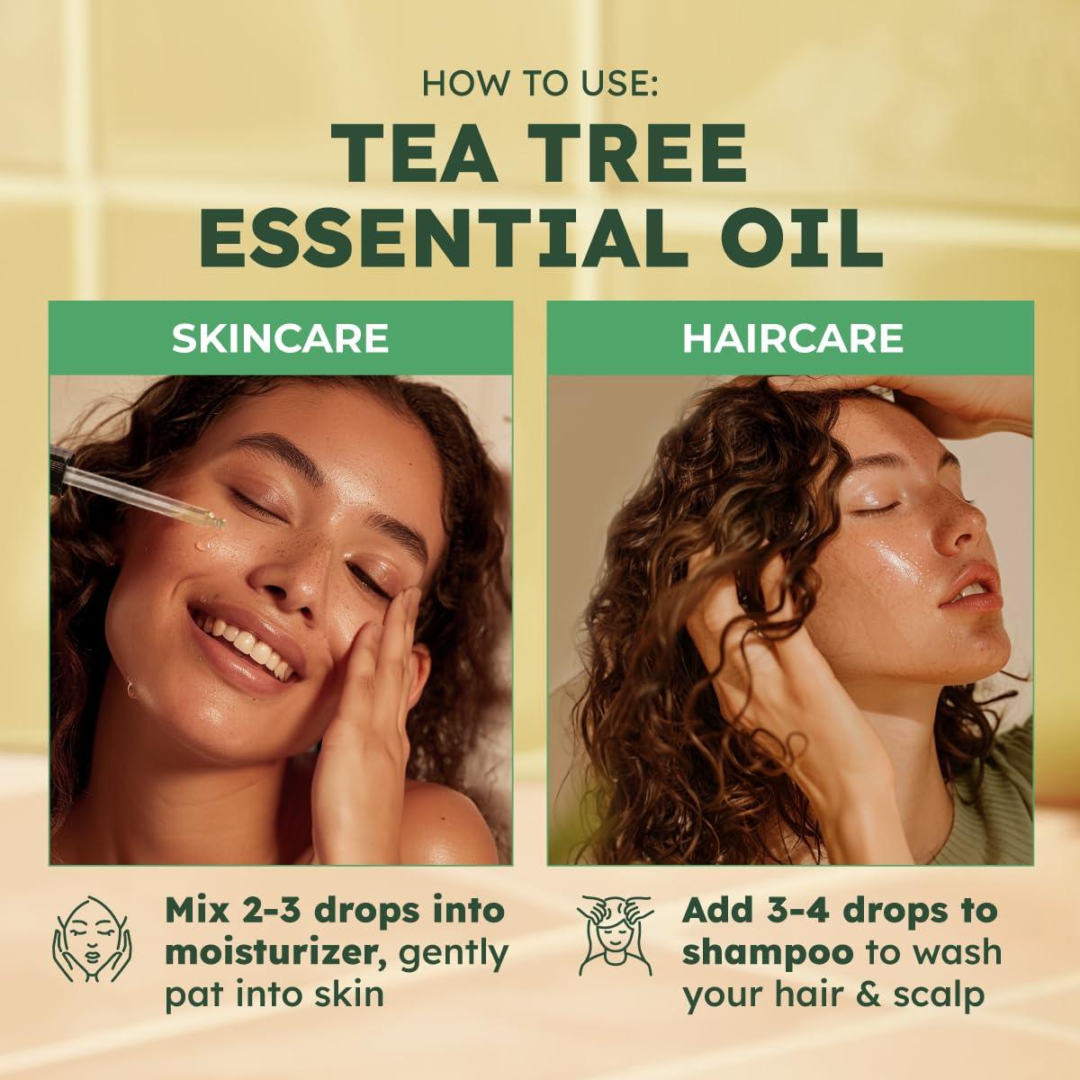 KUKKA essential oils 100% Pure & Natural Tea Tree Oil for Skin, Hair, Toenails, Aromatherapy, & Soap Making Scent (4 fl oz/118 ml) - Image 4