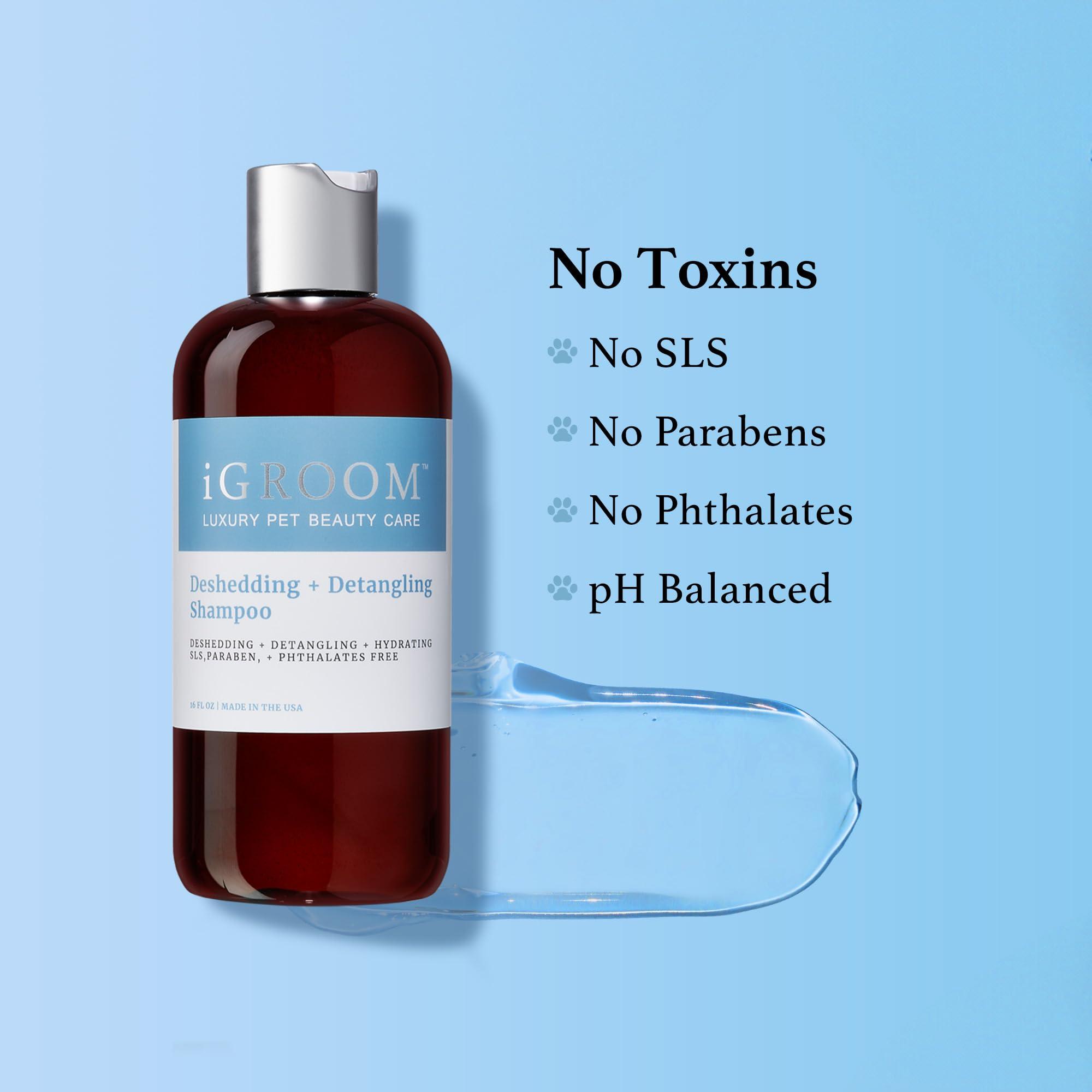 iGroom Deshedding & Detangling Dog Shampoo, Luxury Pet Beauty Care, Loosen Tangles + Unwanted Undercoat, Adds Shine + Volume, Made in USA (1 GAL) - Image 8